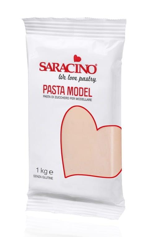 SARACINO We love pastry Saracino Sugar Paste Model Flesh-Colored Modelling Paste 1 kg Gluten Free Made in Italy