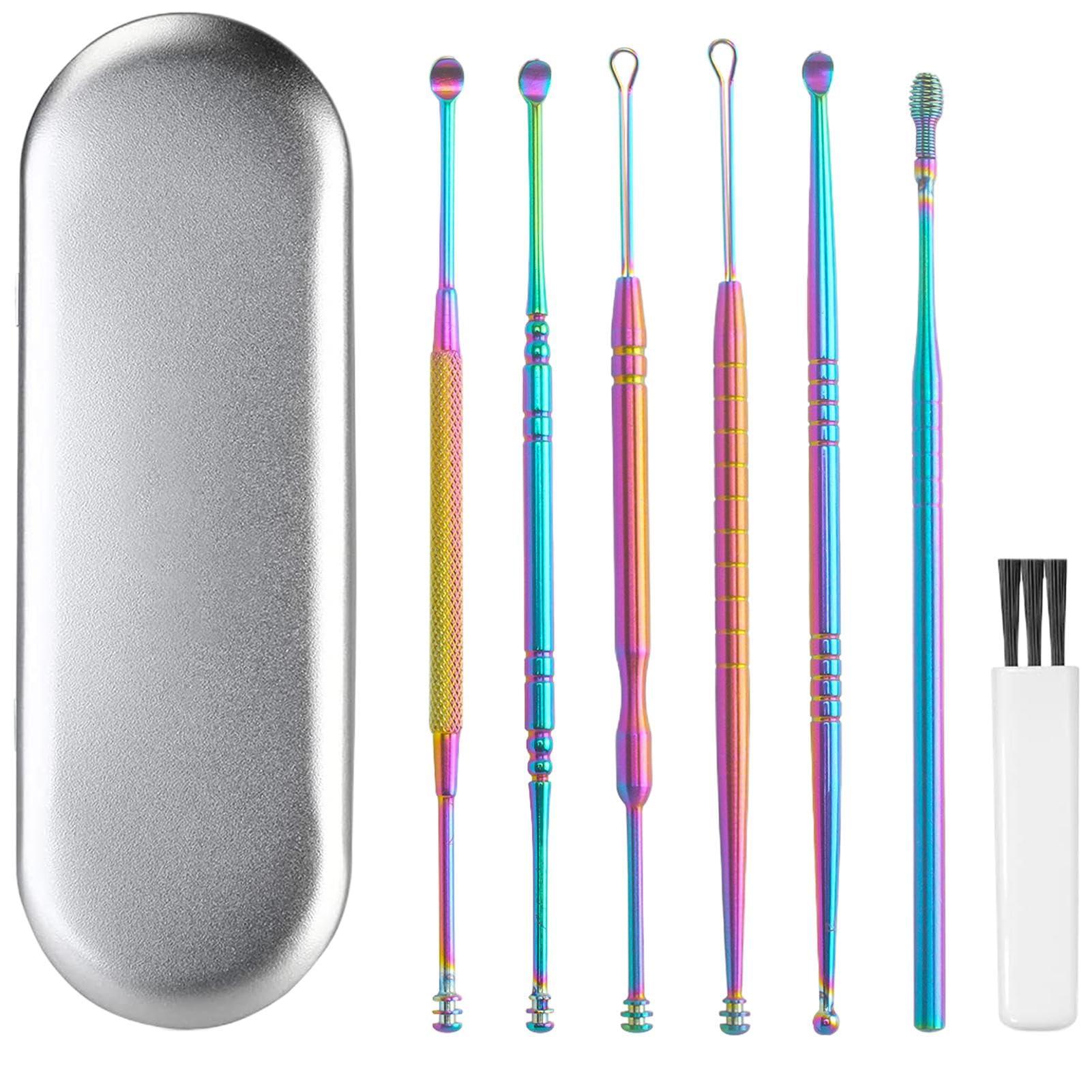 FreshCart Basics Ear Wax Removal Kit, set Ear Cleaning Kit - Ear Cleansing Tool Set, Ear Curette Ear Wax Remover Tool With Cleaning Brush And Storage Box