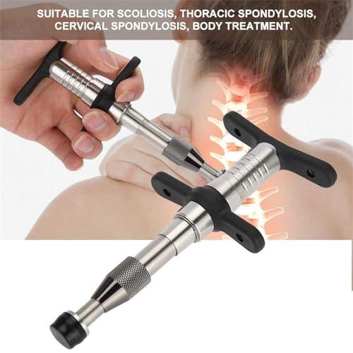 HEAXIY HEAXIY Manual Chiropractic Adjusting Tool, Chiropractic Spine Adjusting Corrector Tool, Back Massage Care Tool for Scoliosis Thoracic Spond