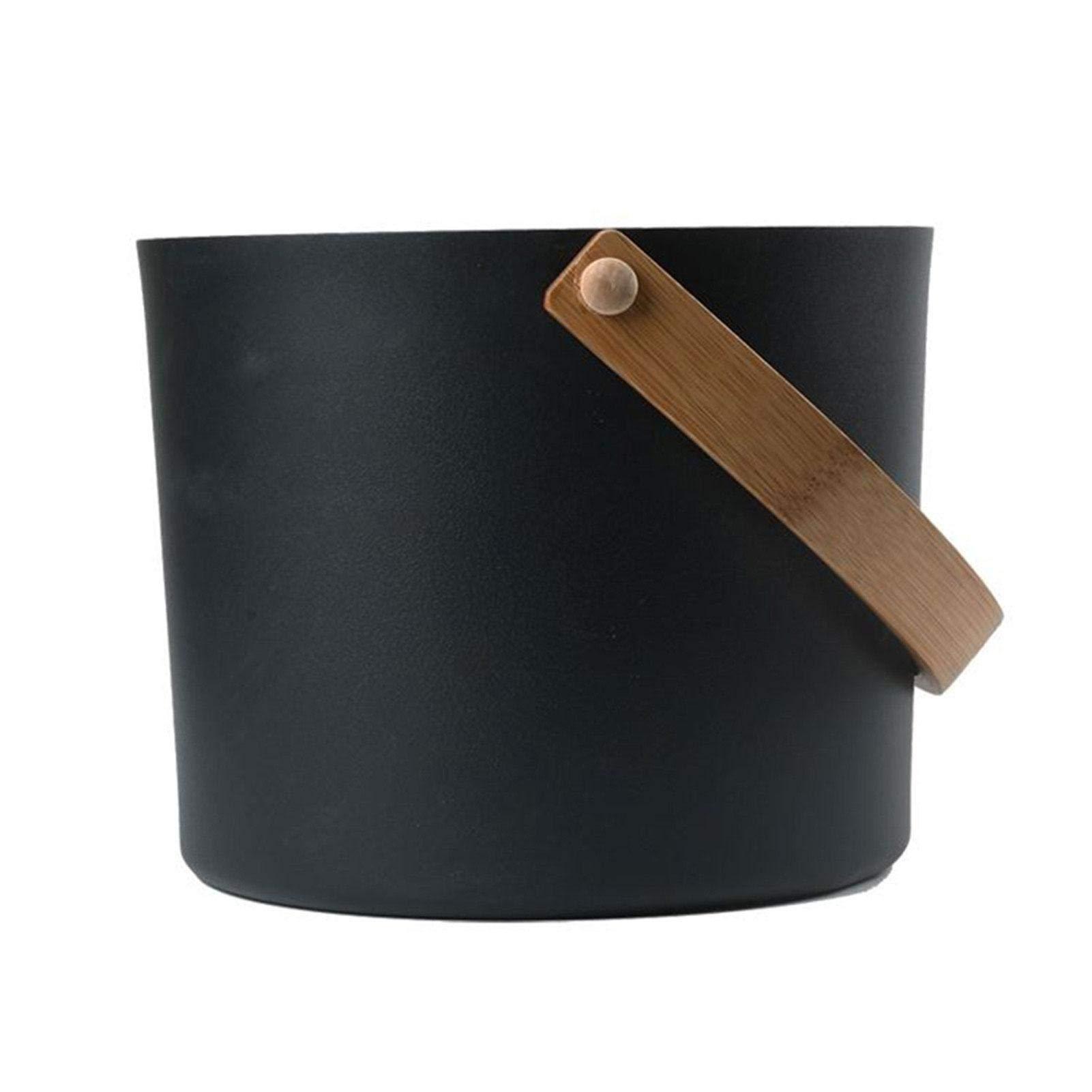 Yiida Sauna Accessory Set, 5 Pieces, 7 L Sauna Bucket, Sauna Accessories, Sauna Bucket with Ladle, Sauna Set with 7 L Sauna Bucket, Hourglass, Thermohygrometer, Sauna Oven, Aluminium Sauna Bucket Set
