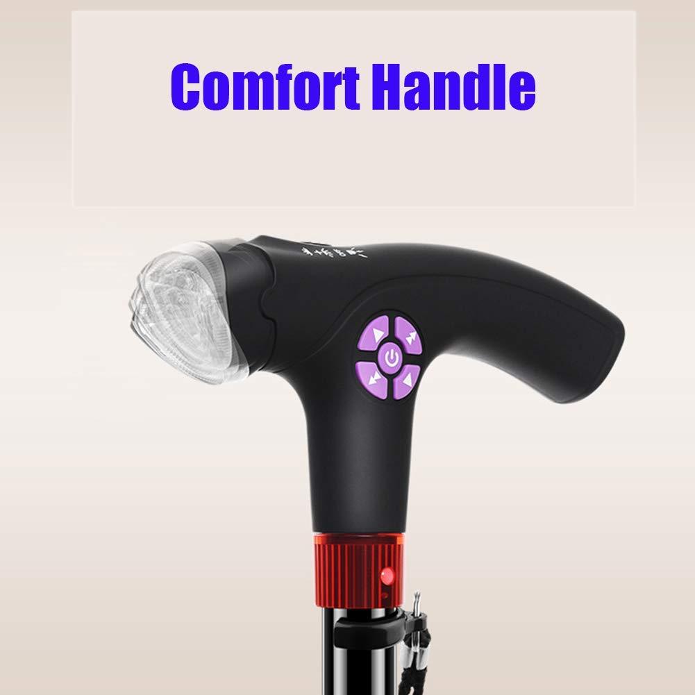 DBOATB Walking Cane with LED Light and Emergency Alarm Device Walking Stick Umbrella