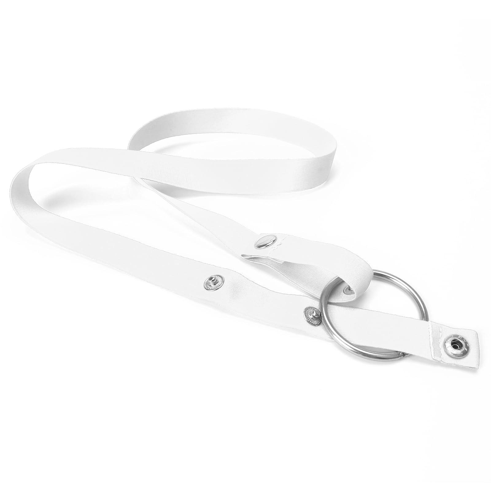 VCOOTS Men's Chastity Cage Auxiliary Belt Elastic Anti-Falling Fun CB Chastity Lock Belt-White