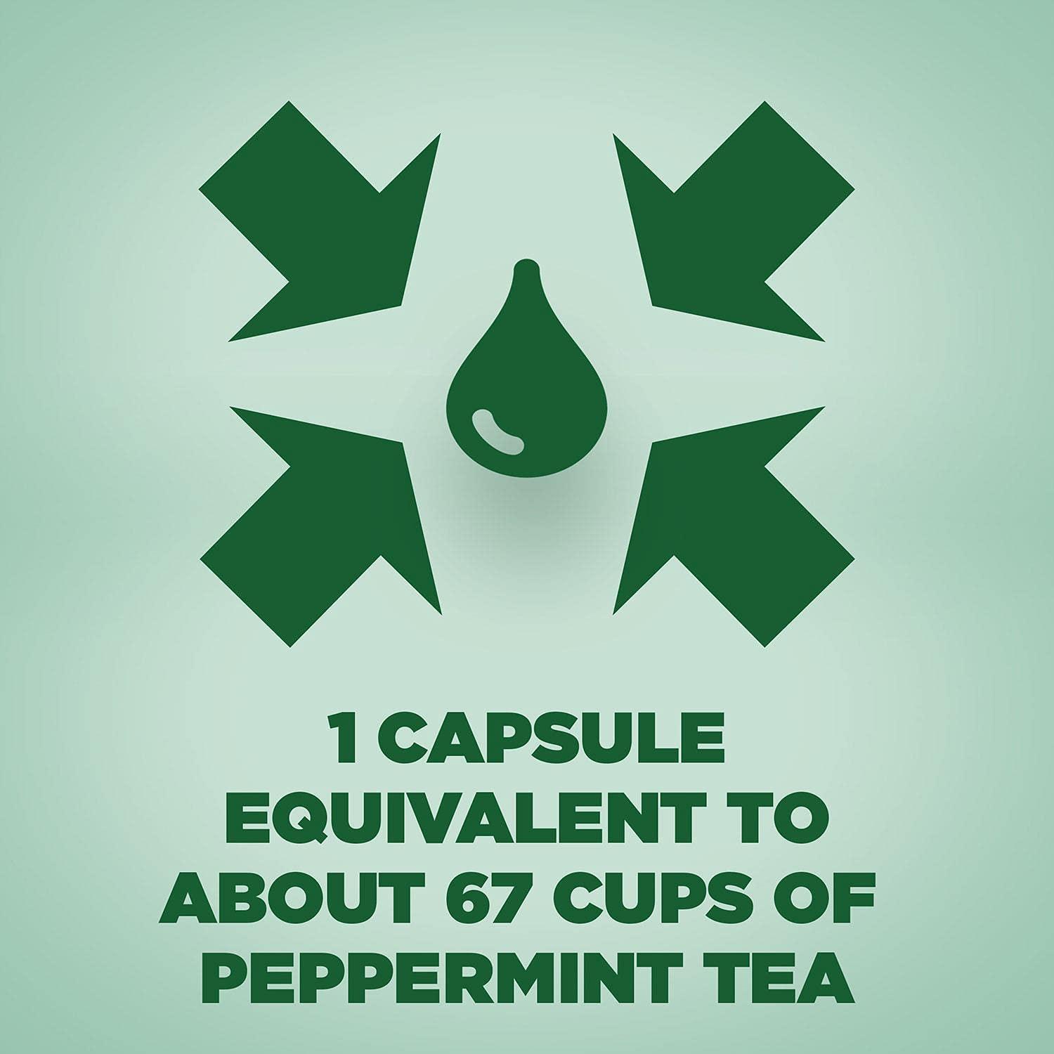 Buscomint 2 Pack of Buscomint Peppermint Oil 0.2ml Gastro Resistant Treatment, 24 Soft Capsules, Treats Painful Spasms, Bloating, and Trapped Wind and Abdominal Pain