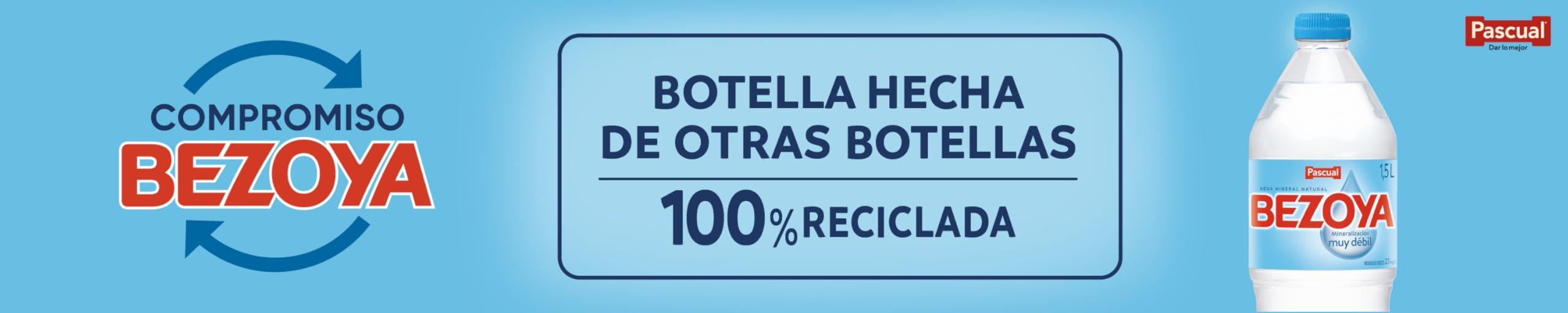 Pascual Bezoya Natural Mineral Water - Pack of 6 x 1L