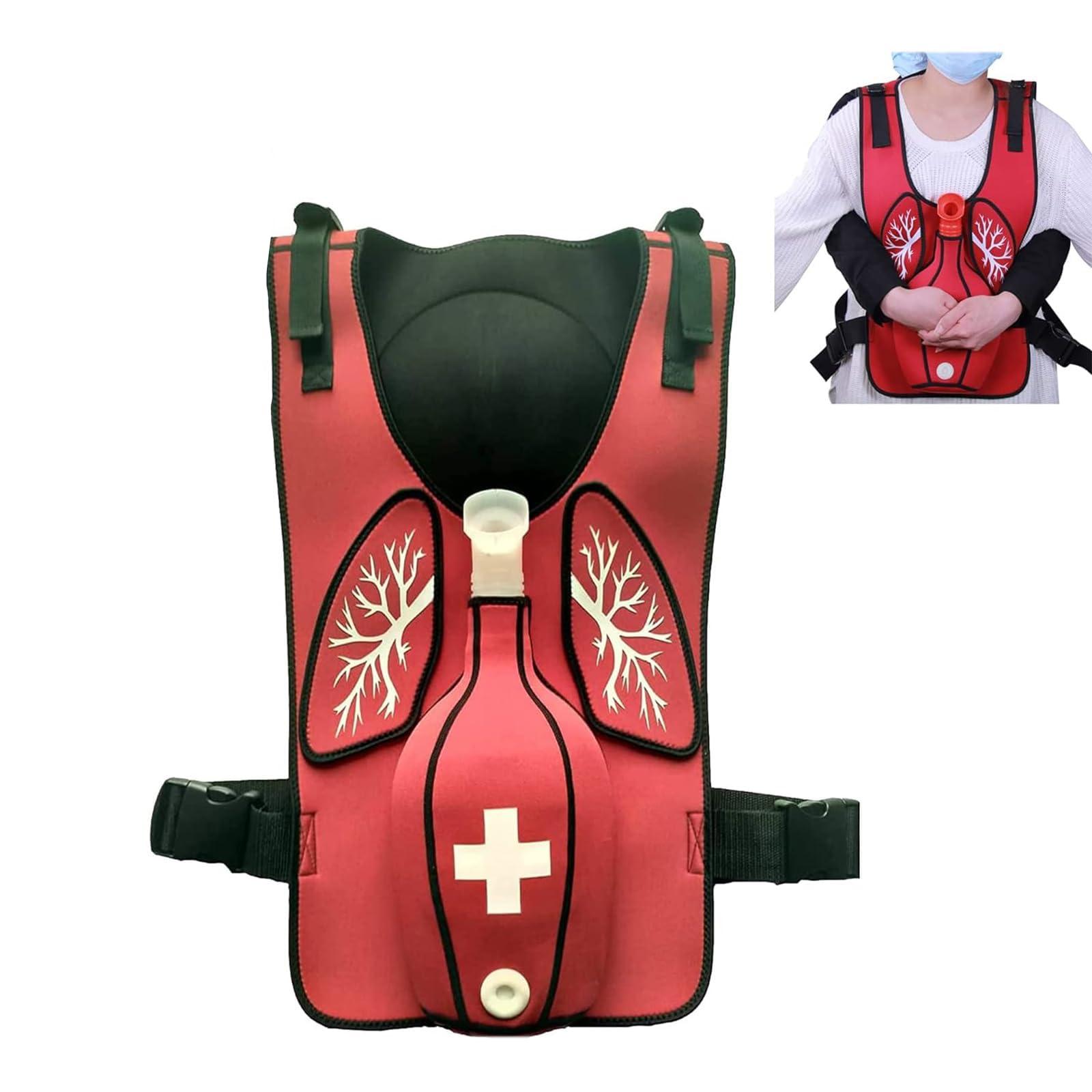 Usknxiu Usknxiu Anti Choking Device for Adult,Choking Rescue Device for First Responder,Airway Obstruction Simulation Training Wearing Vest,Simulated Self-Rescue