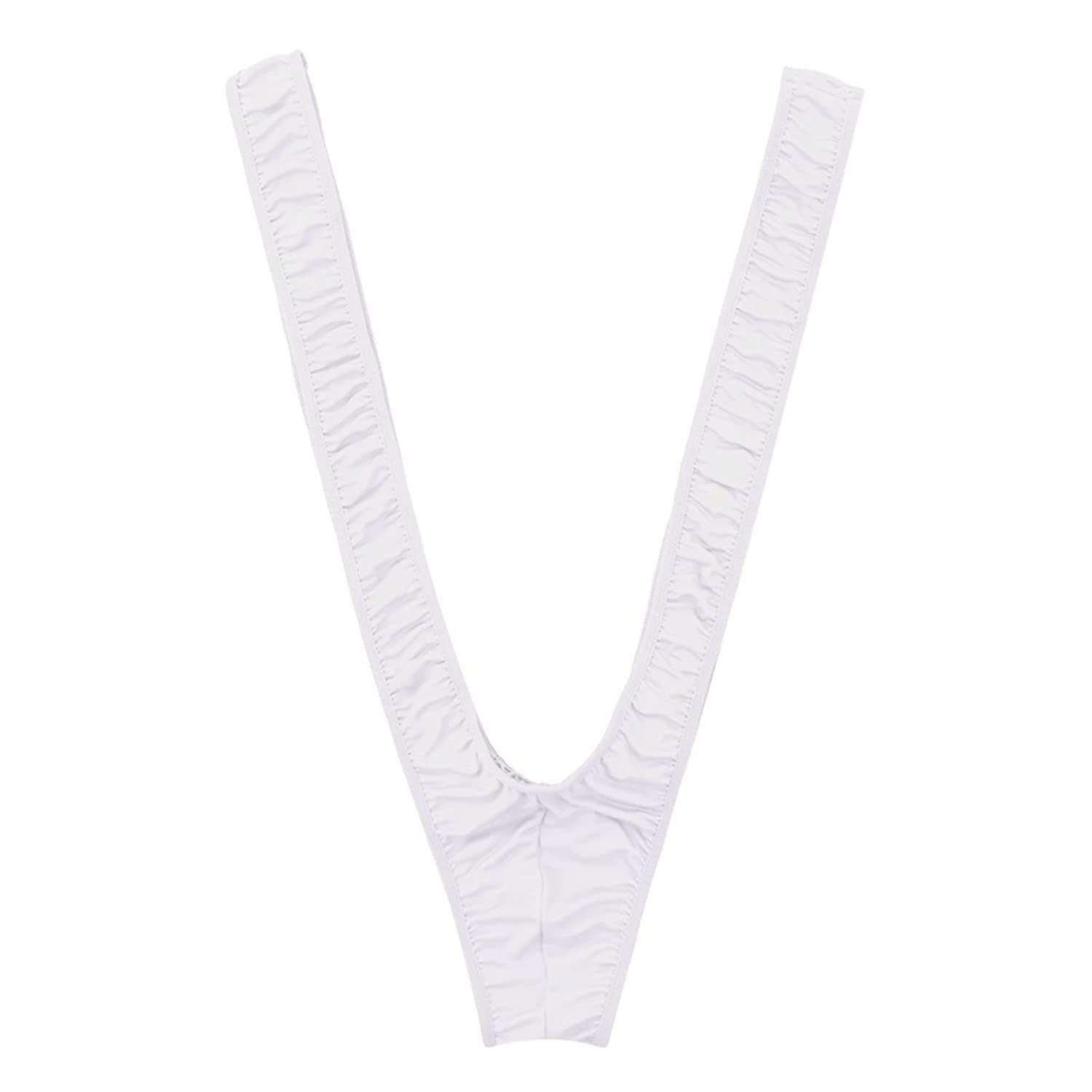 LATRAT LATRAT Inside Ropa, Borat Mankini Costume, One Size for Men, white, M