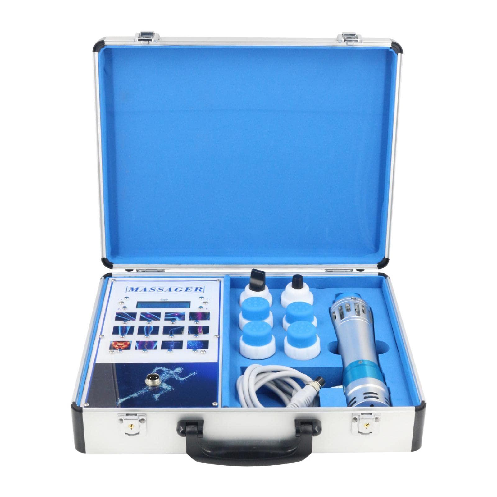 Generic Shockwave Therapy Machine for Ed, Electromagnetic Extracorporeal Machine Relief for Plantar Fasciitis, Tendonitis, Elbow Pain