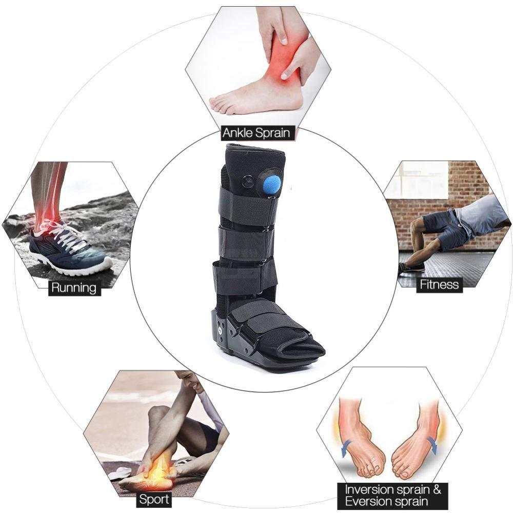 PHASFBJ PHASFBJ Plantar Fasciitis Night Splint, Air Cam Walker Fracture Ankle Foot Stabilizer Boot Orthopedic Sleeping Immobilizer Stretch Boot Adjustable Achilles Tendonitis Brace,M