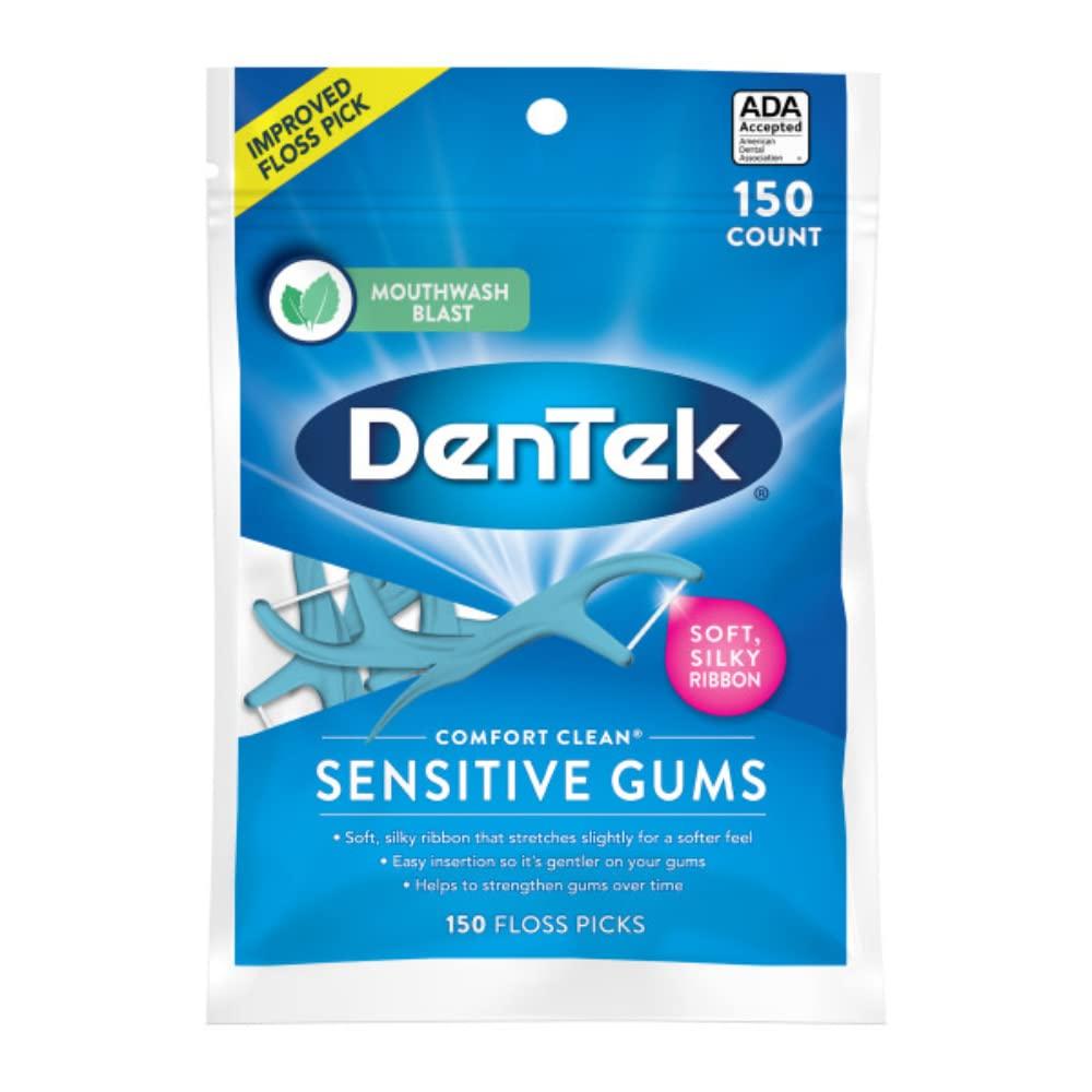 DenTek DenTek Comfort Clean Floss Picks, Silky Comfort Floss, 150 Count