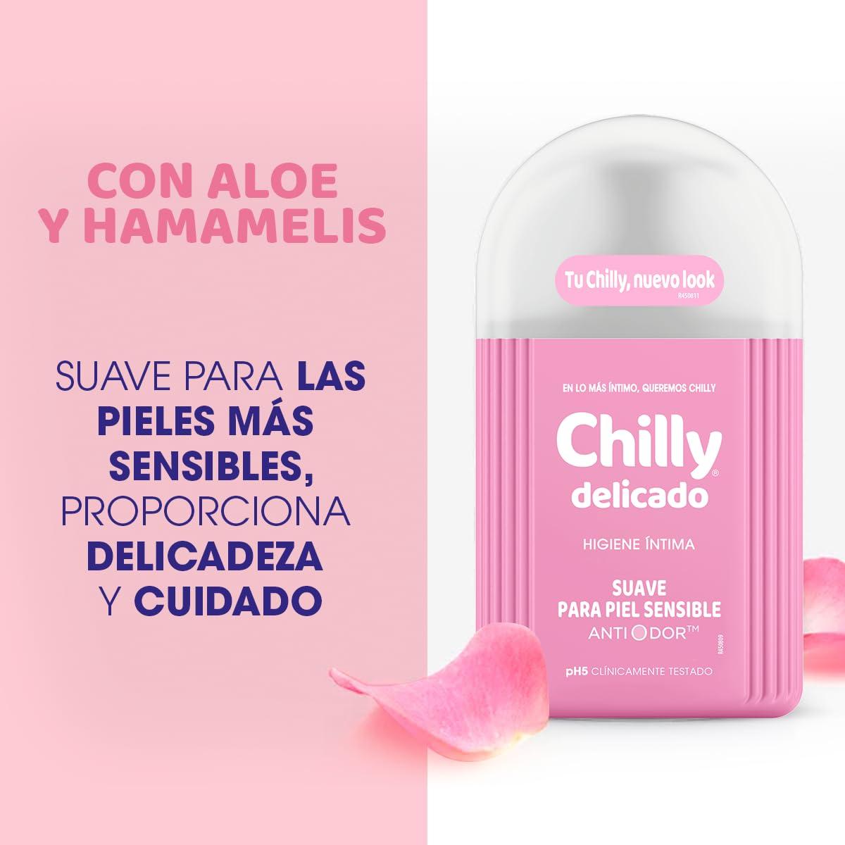 Chilly Chilly Delicado Gel Intimo Set contains Gel Intimate Hygiene and Intimate Wipes, 250 ml