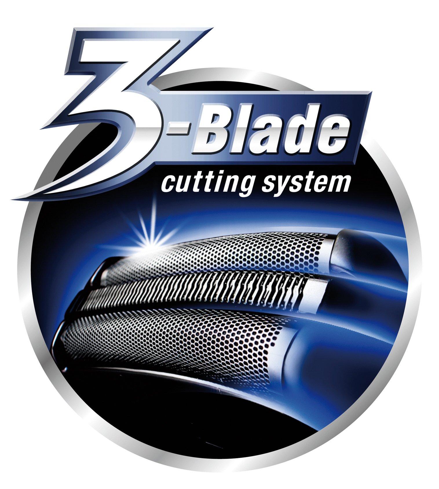 Panasonic Panasonic ES-SL41 Milano Wet and Dry 3-Blade Electric Shaver for Men (Silver)