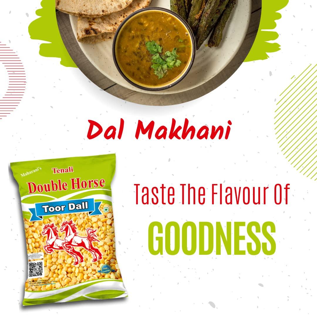 Tenali Double Horse Tenali Double Horse Combo of Urad Gota 2kg and Toor Dall 1kg (Split)