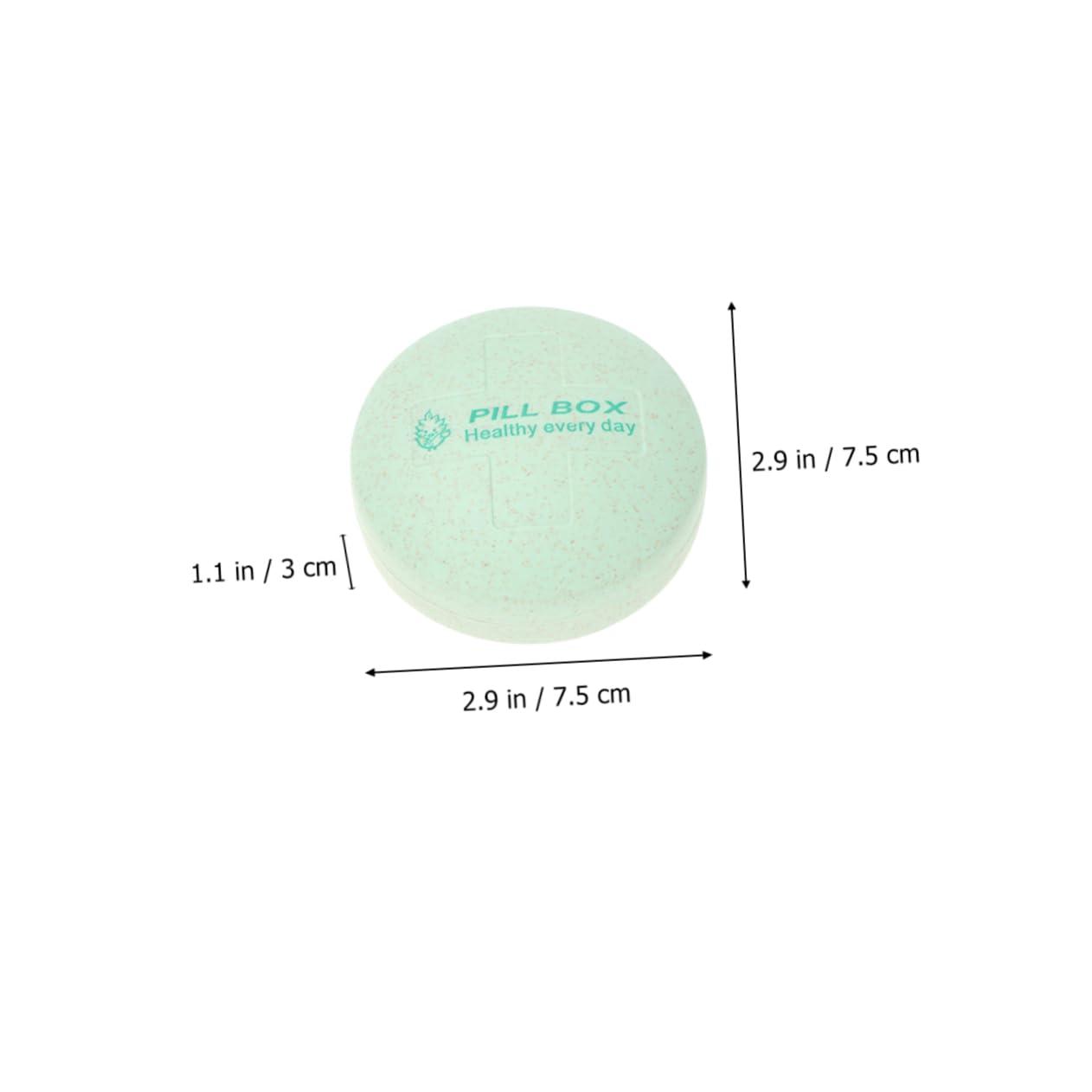 FOMIYES FOMIYES Travel Pill Box Case Compact Storage Holder for Medication Portable Medicine Organizer Durable Material Fit in Backpack or Pockets