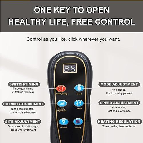 FreshCart Basics Back Pain Relief Full Body Massage Mat with Heat, 10 Vibrating Motors, Neck and Back Massager Bed for Whole Body Vibration, Kneading, and Relaxation