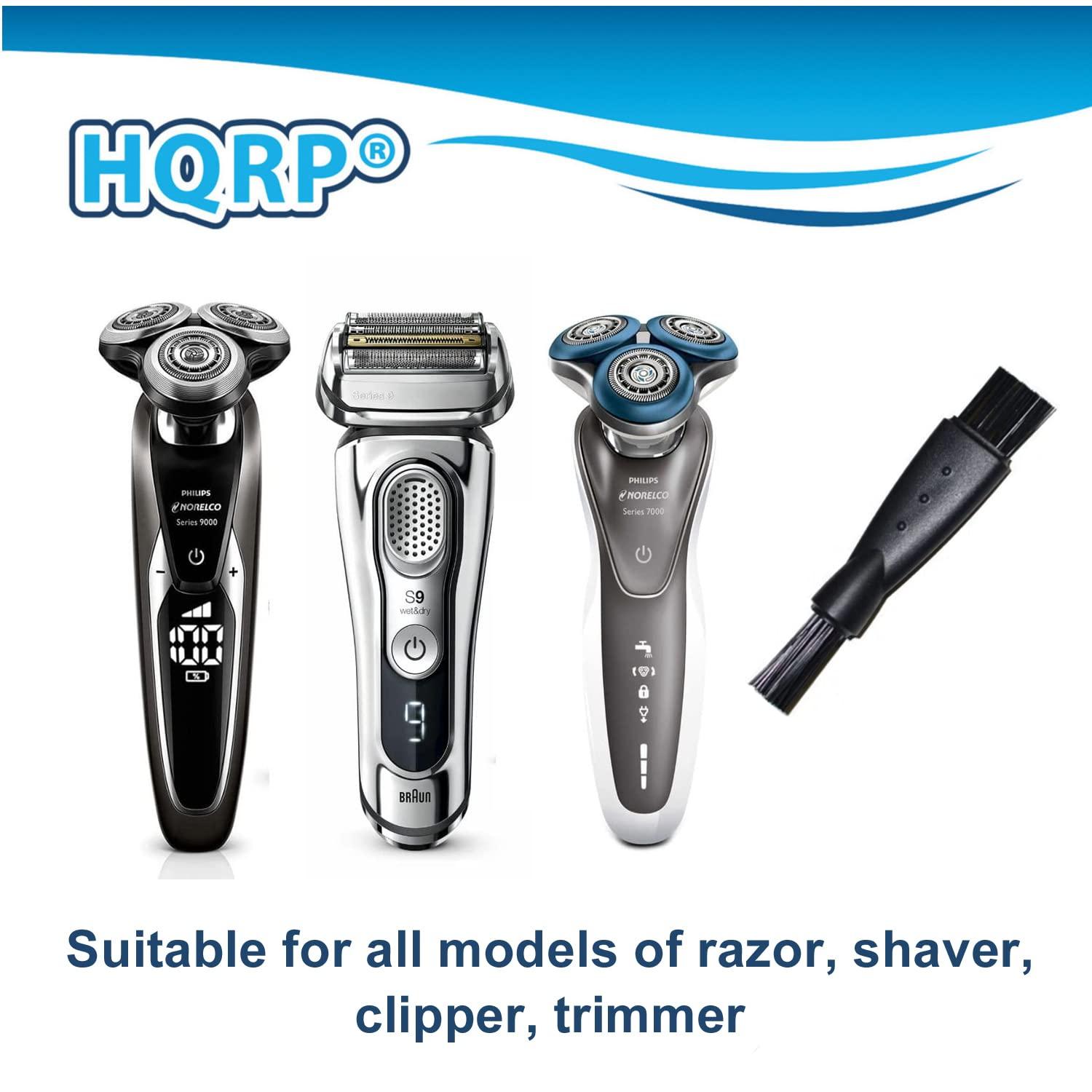 HQRP HQRP 3-pack Cleaning Brush Compatible with Philips Norelco QG3385 XA525 YS524 AT895 PT724 AT790 AT810 AT815 1190XD AT895 1255X HQ6710 HQ6725 HQ6730 RQ1062 HQ817 Electric Shaver, Trimmer + HQRP Coaster