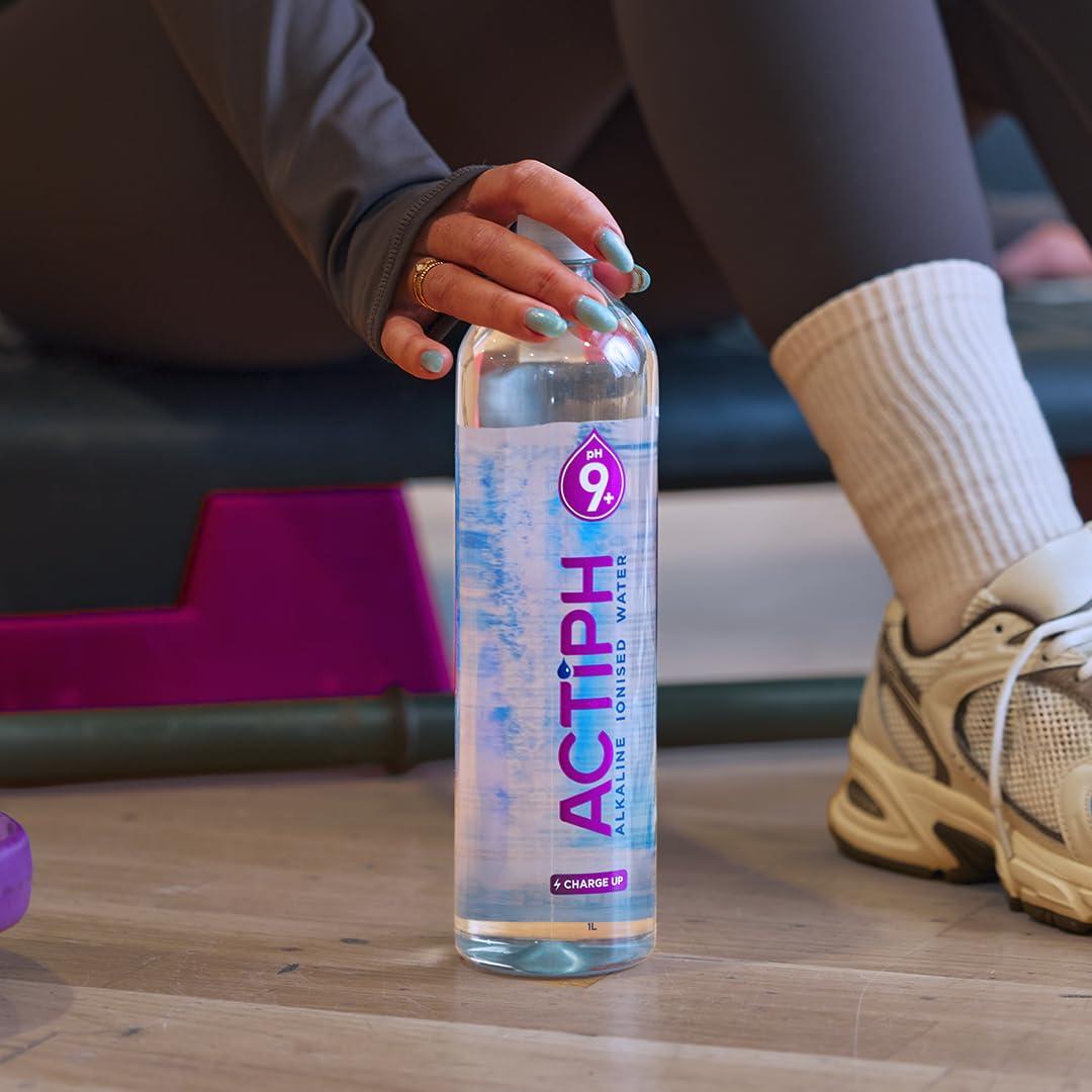 ActiPH Alkaline Ionised Spring Water pH9+ Purified with Electrolytes Clean and Smooth Taste ACTIPH Water (1L x12)
