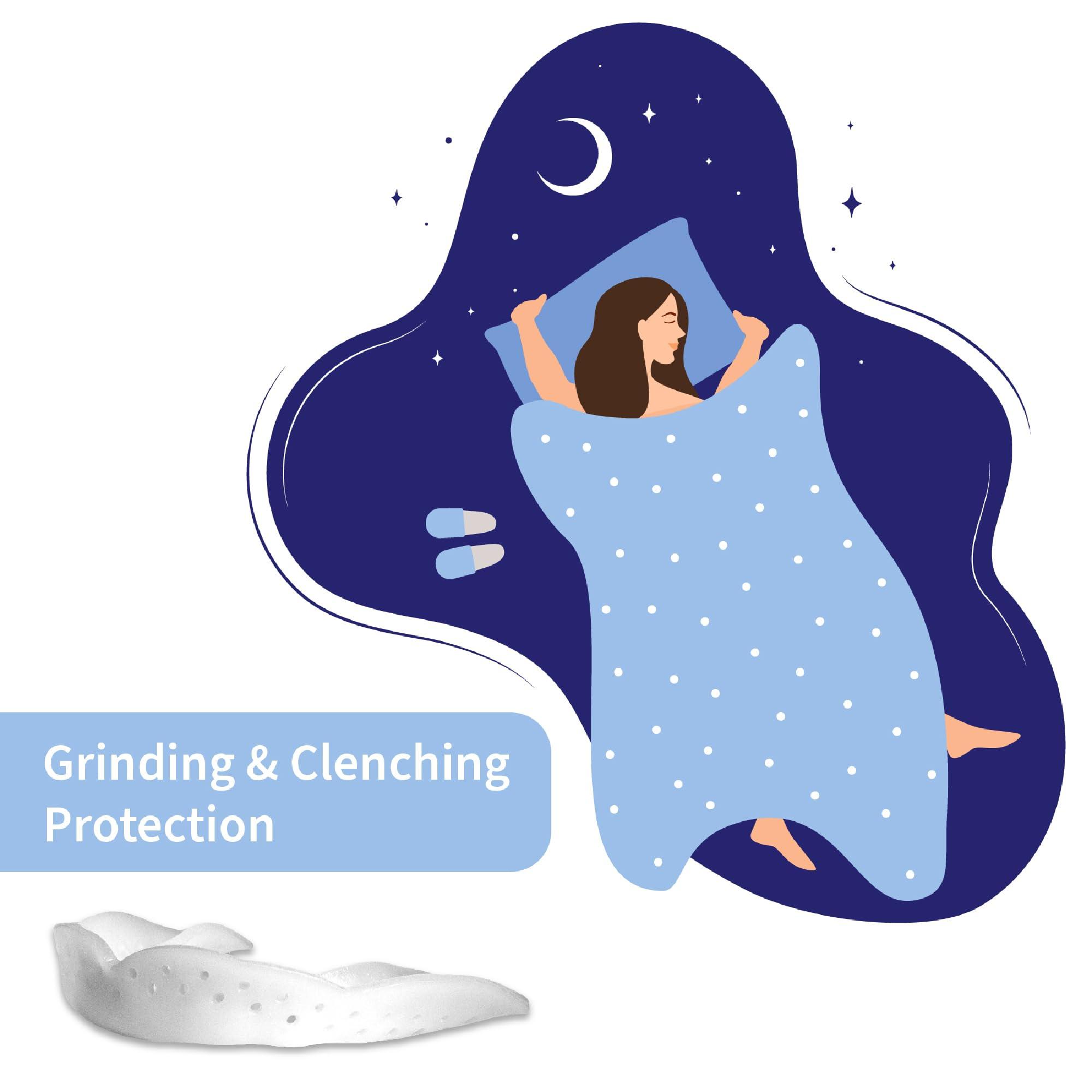 SOVA Sova Nightguard for Teeth Clenching, Grinding with Case Custom Fit Mouthguard Dental Night Guard Teeth Gum Shield for Grinding Teeth