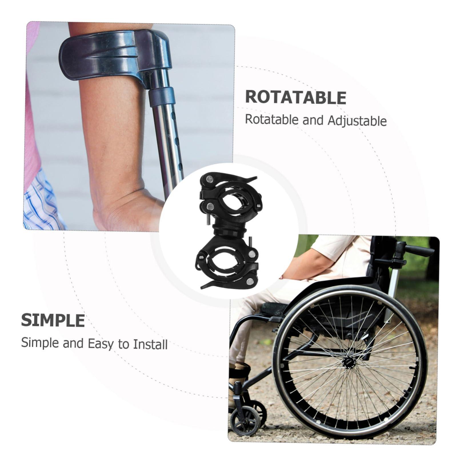 WATIIFUFU WATIIFUFU Elderly Scooter Cane Rack Lightweight Cane Holder for Walker Electric Scooter Wheelchair Crutch