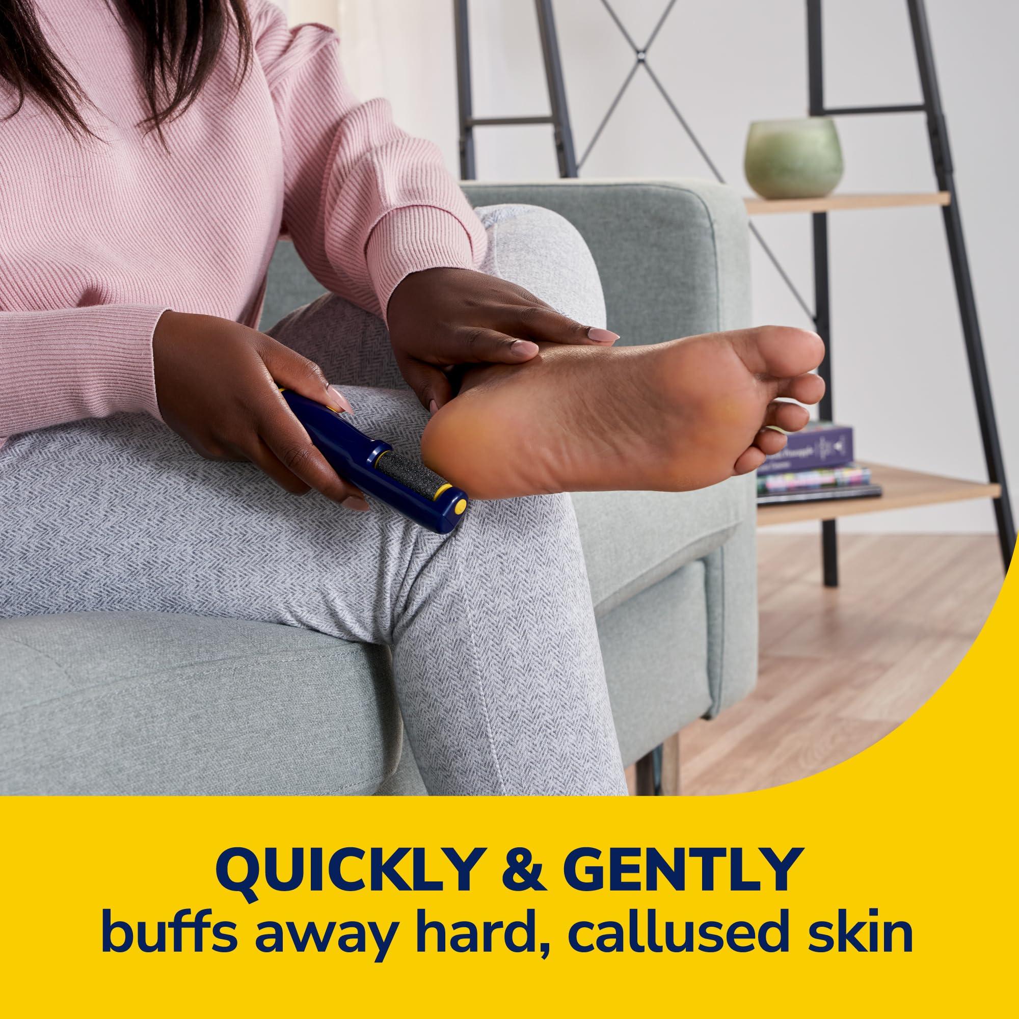 Dr. Scholl's Dr. Scholl's Callus Remover Electronic Foot File, Electric Hard Skin Removal for Feet, Effortless Soft Smooth Skin in Minutes, Perfect for Travel, for Women & Men, AAA Batteries Included