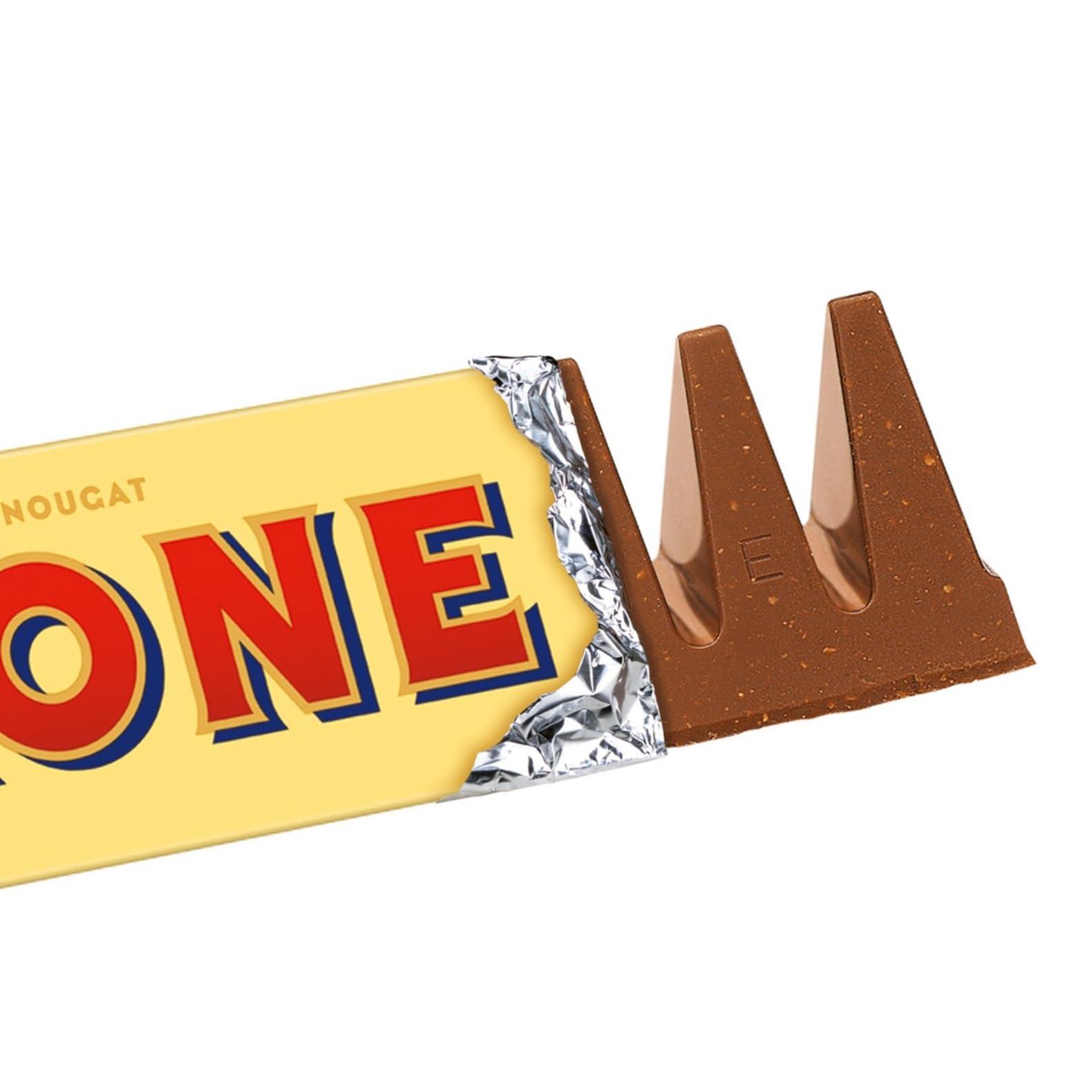 TOBLERONE Toblerone Milk Chocolate Bar, Giant Swiss Chocolate with Honey and Almond Nougat, Jumbo Size, 4.5 kg (Pack of 1)