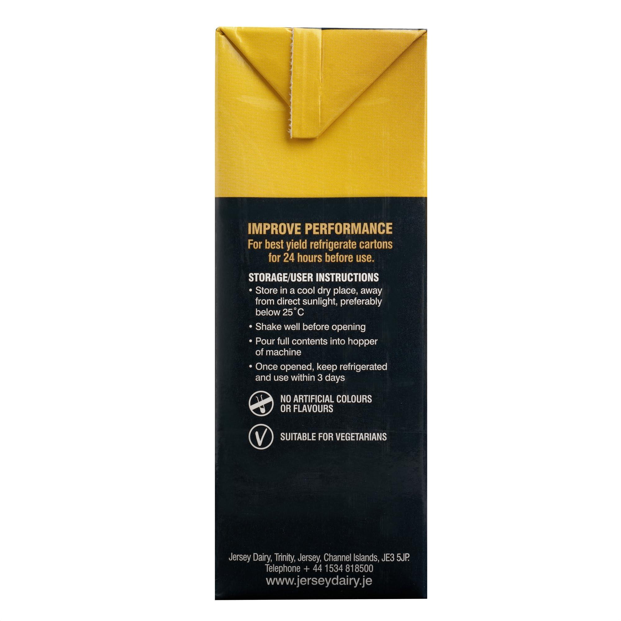 Cooks Professional Cooks Professional Jersey Gold Luxury Ice Cream Mix | Soft Serve | Creamy Taste | Home or Commercial use | Superior Creamy Taste | 1L