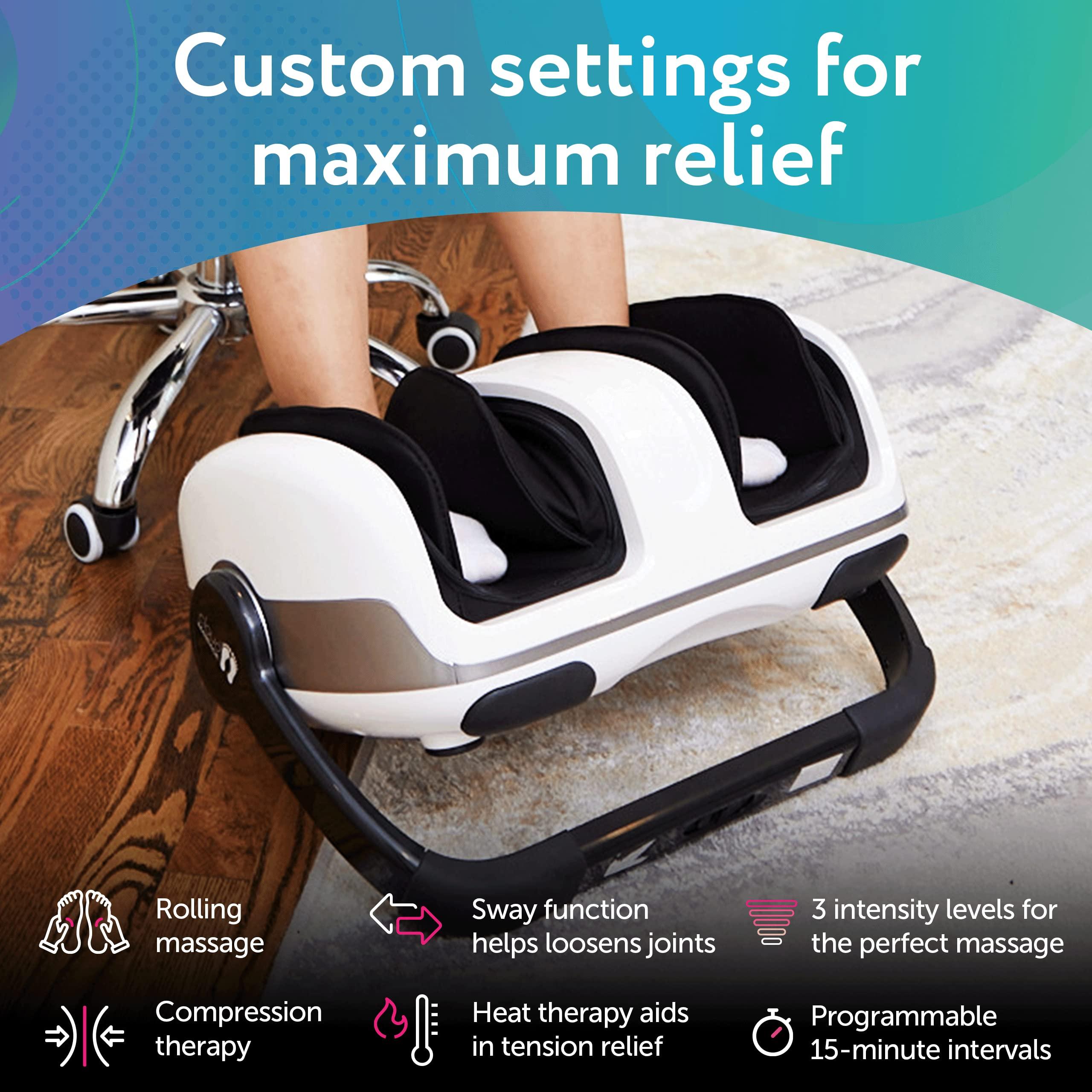 Cloud Massage Cloud Massage Shiatsu Foot Massager Machine -Increases Blood Flow Circulation, Deep Kneading, with Heat Therapy -Deep Tissue, Plantar Fasciitis, Diabetics, Neuropathy