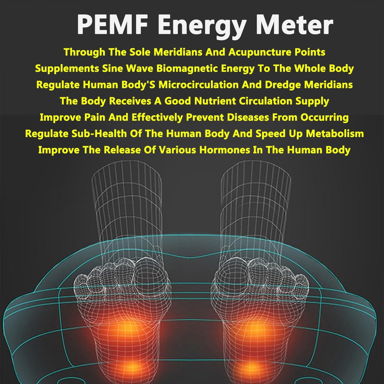 LBMED PEMF Foot Massager Machine, AI Smart Foot Massage Device with Magnetic Energy Frequency: 5mHz and Energy Output:0-40J/cm, Adjustable 3 Levels of Intensity, for Improve Sub-Health