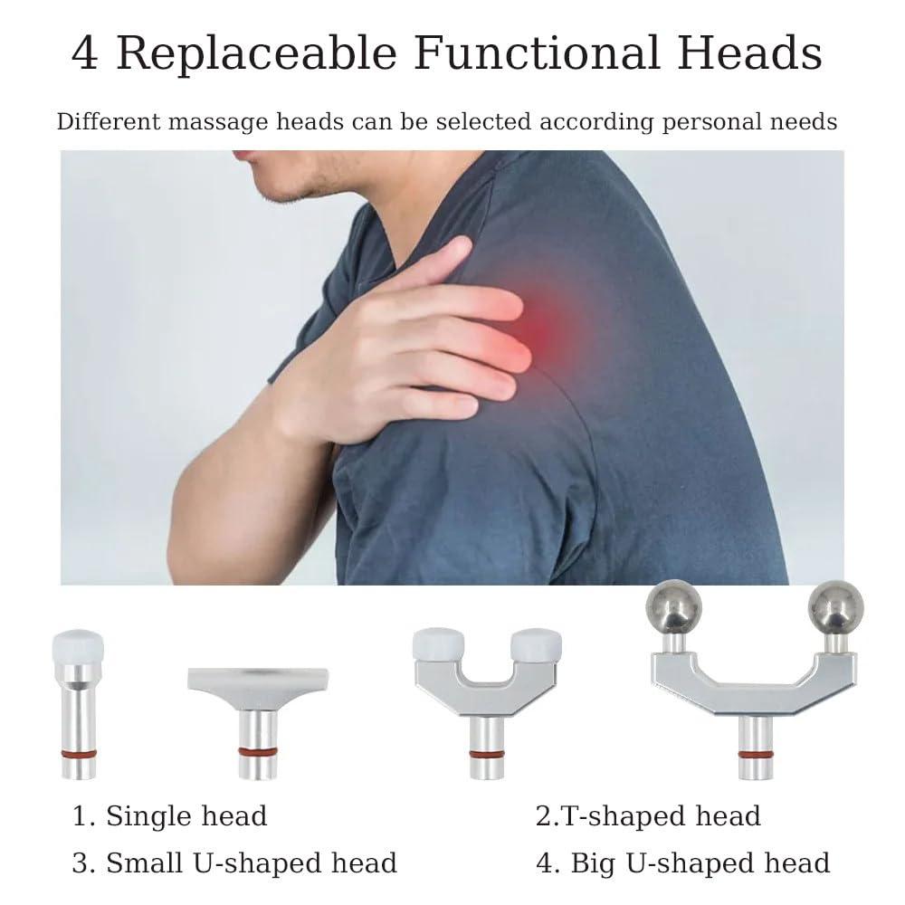 hKjPlvf Chiropractic Adjusting Tool, Electric Chiropractic Activator Spine Correction Massager, 9 Levels Intensity (100N-900N), 9 Levels Frequency, LCD Display