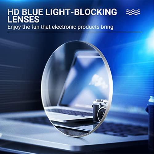 TERAISE TERAISE 4pcs Reading Glasses Fashion Anti-Blue Light Quality Readers Diamond Cutting Design Anti-Fatigue For Women Computer/Cell Phone Reader Glasses(2.5X)