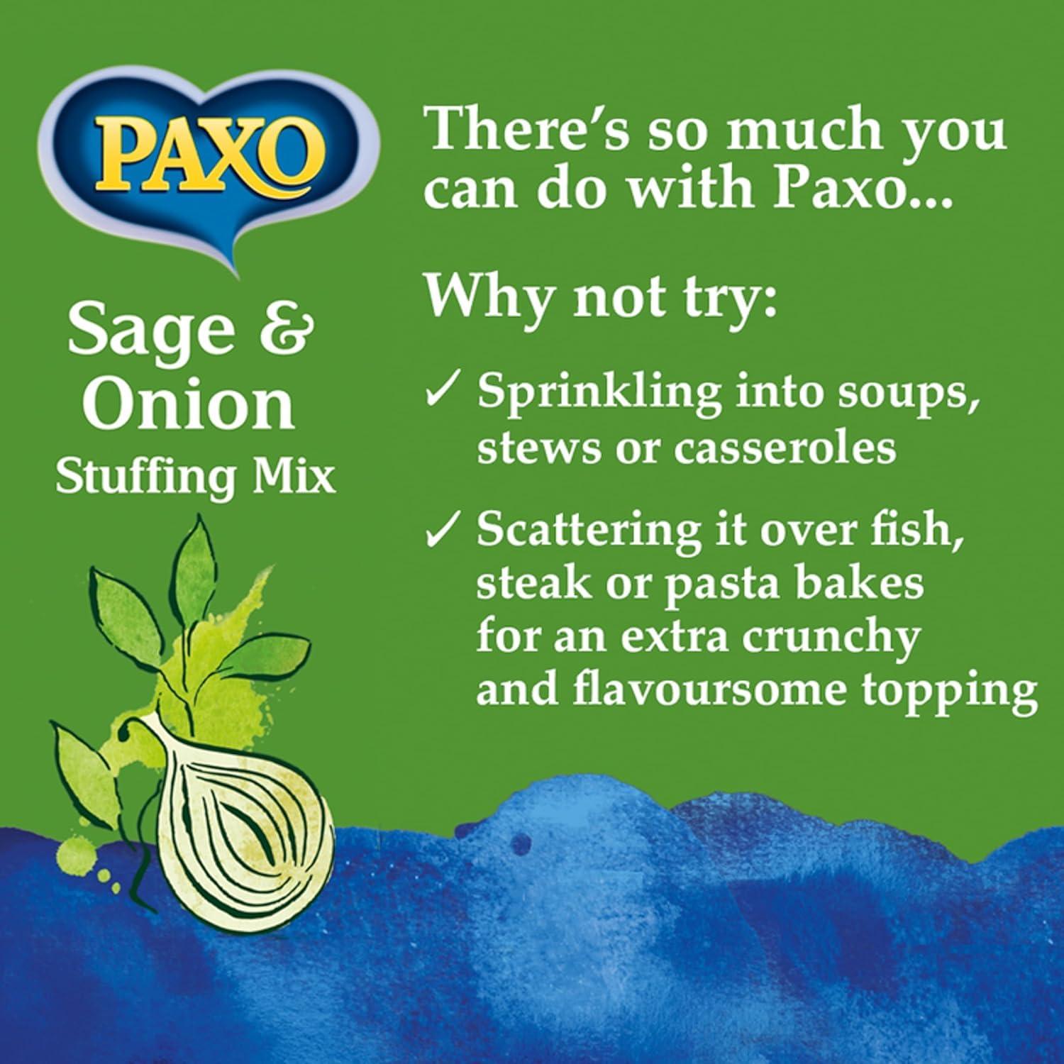 PAXO Paxo Sage and Onion Stuffing Mix, 170 g Box (Pack of 1)