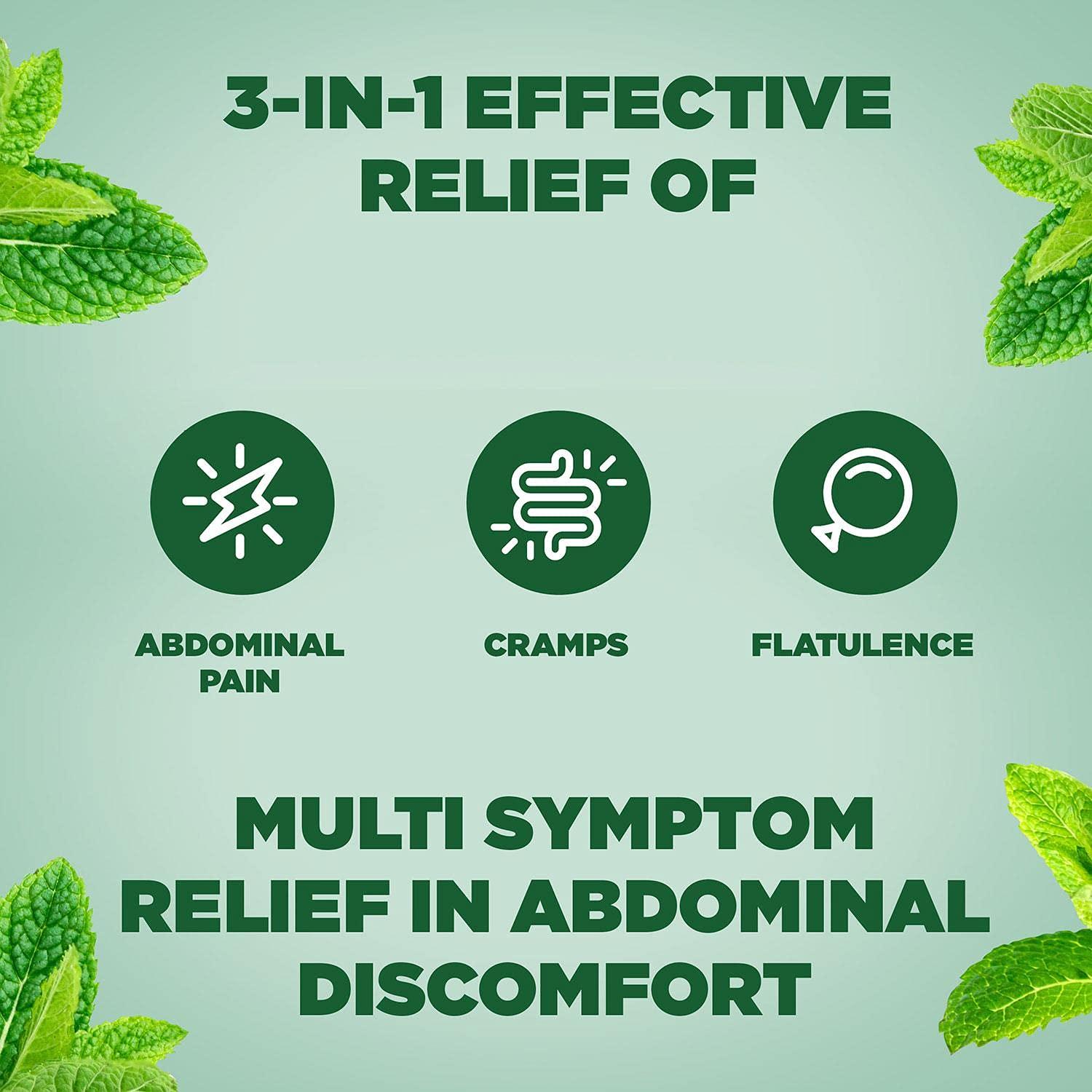 Buscomint 2 Pack of Buscomint Peppermint Oil 0.2ml Gastro Resistant Treatment, 24 Soft Capsules, Treats Painful Spasms, Bloating, and Trapped Wind and Abdominal Pain