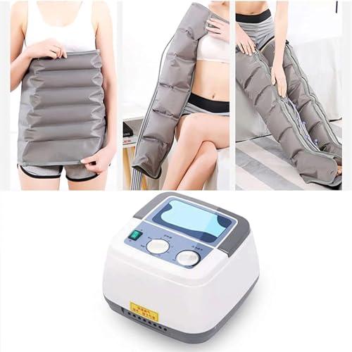 Dremdo Dremdo Air Compression Leg Foot Massager, Pneumatic Arm Waist Wrap Pressure Machine for Circulation Arm Leg Waist Wraps Foot Ankles Calf Massage Machine Pain Relax,Gray,I