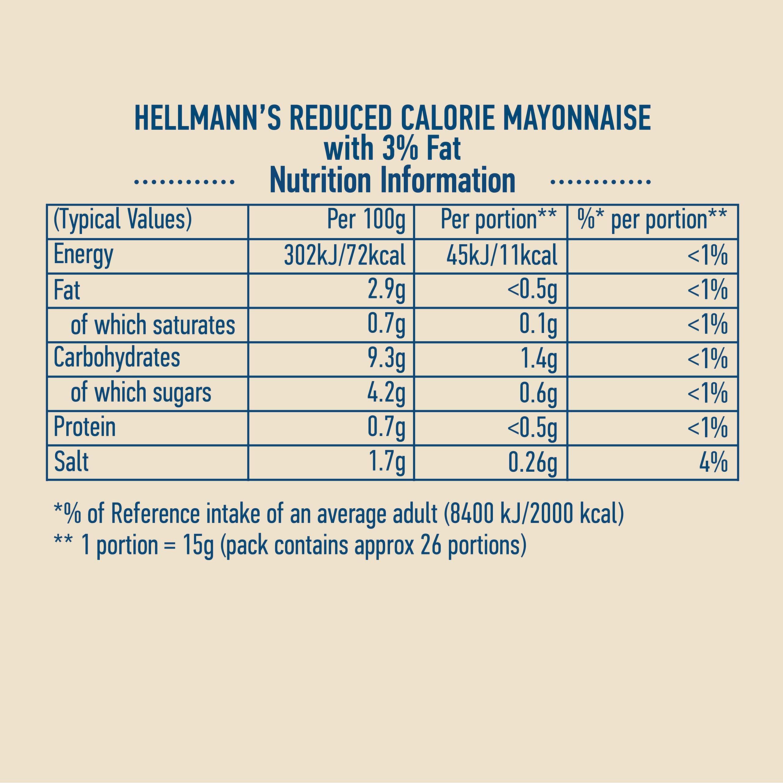 Hellmann's Hellmann\'s Lighter Than Light Mayonnaise same great taste light mayo for sandwiches, wraps and salads 400 g