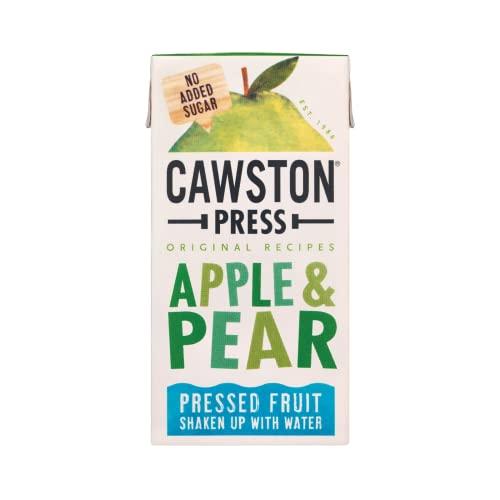 Cawston Press Cawston Press Fruit Water Kids Drink | Pressed Apple & Pear Flavoured Water | 200ml x 18 Pack Pear & Apple Juice Cartons | School Approved No Added Sugar Vegan | Ideal for Kids Lunchbox