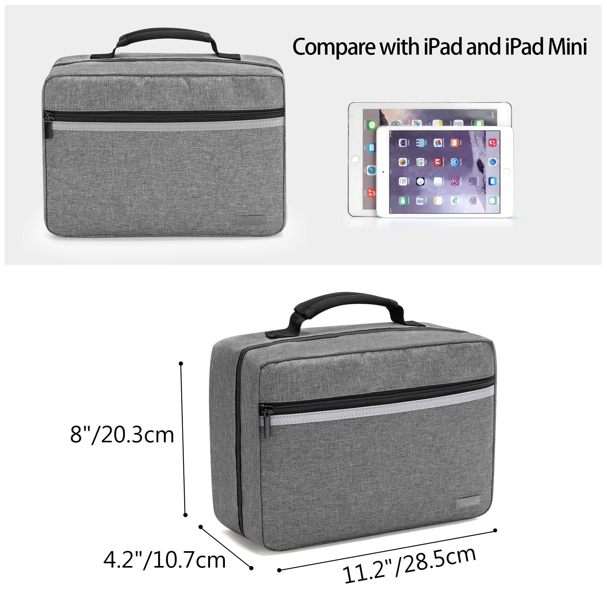 Trunab Trunab Small Medical Bag Empty, First aid Bag with 2 Inner Flap, Portable Emergency Kits Trauma Bag with More Storage for Medical Supplies, Grey - Patented Design