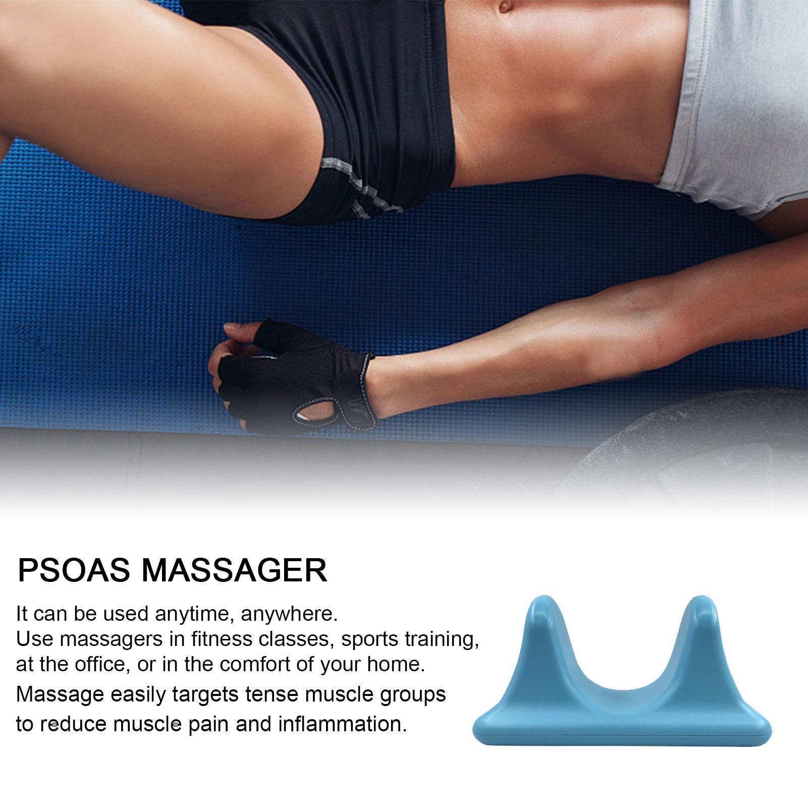 FreshCart Basics Psoas Massager - Hip Flexor Release Tool | Muscle Tension Release Tool | Portable Psoas Back Deep Tissue Massager Psoas Muscle Stretcher for Women and Men, Mass