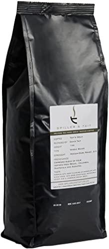 Spiller & Tait Spiller & Tait Tait's Gold, Gourmet Coffee Bean Blend 1kg Bag, Rich Arabica Beans Espresso Blend Medium/Dark Roast - Suitable for All Coffee Machines