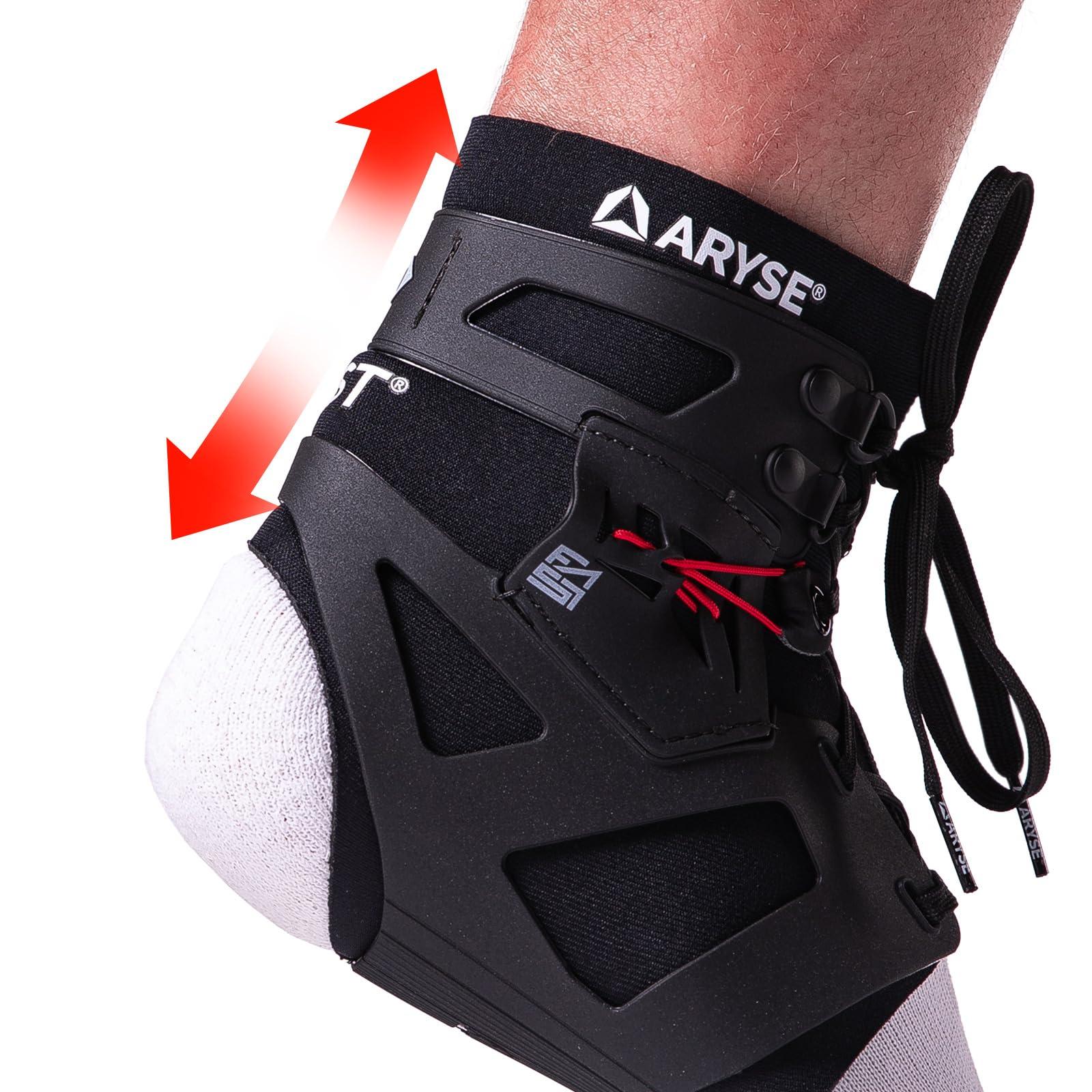ARYSE ARYSE IFAST Ankle Brace - Ankle Stabilizer For Men & Women - Great For Basketball, Volleyball, Soccer & More! (X-Large, Black, Single)
