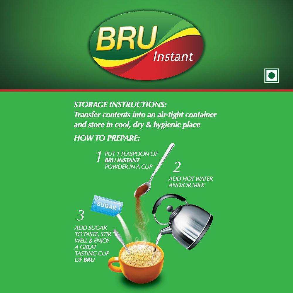 bru Bru Instant Coffee - Powder, 200 Gram, Bag