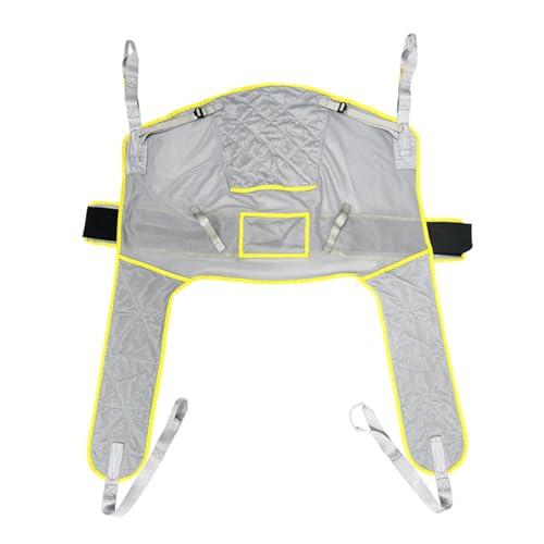Glcfound Hoyer Lift Sling Full Body Sling with Patient Lifts Lifting Sling for Patient Transfer and Positioning and Lifting Patient Aid Full Body Toileting Sling Patient Aid One Piece Patient Lift Sling L