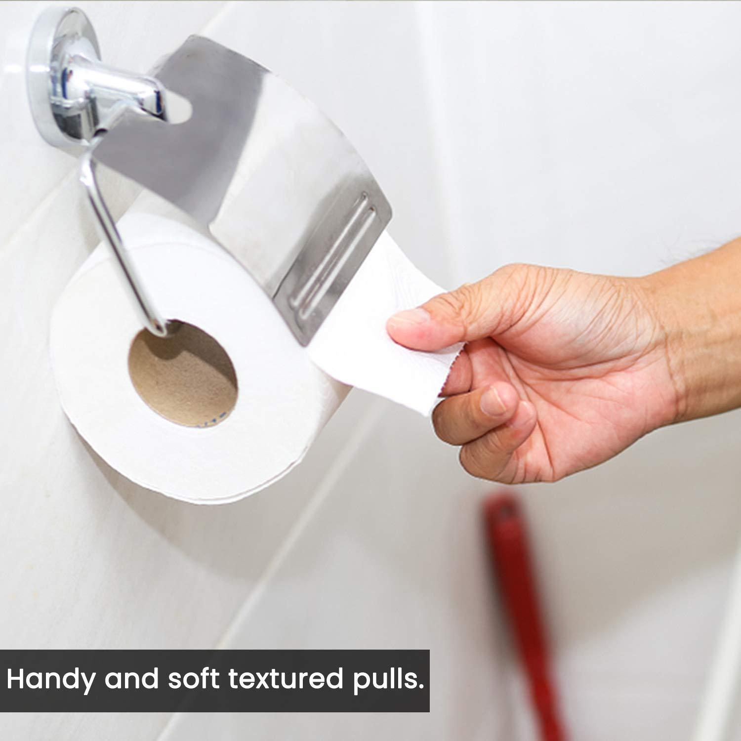 PASEO PASEO Smart International Quality Extra Soft 2 Ply Toilet Paper 200 Pulls Per Roll Sheet Size 9.9 x 11 cm Pack of 6 Roll