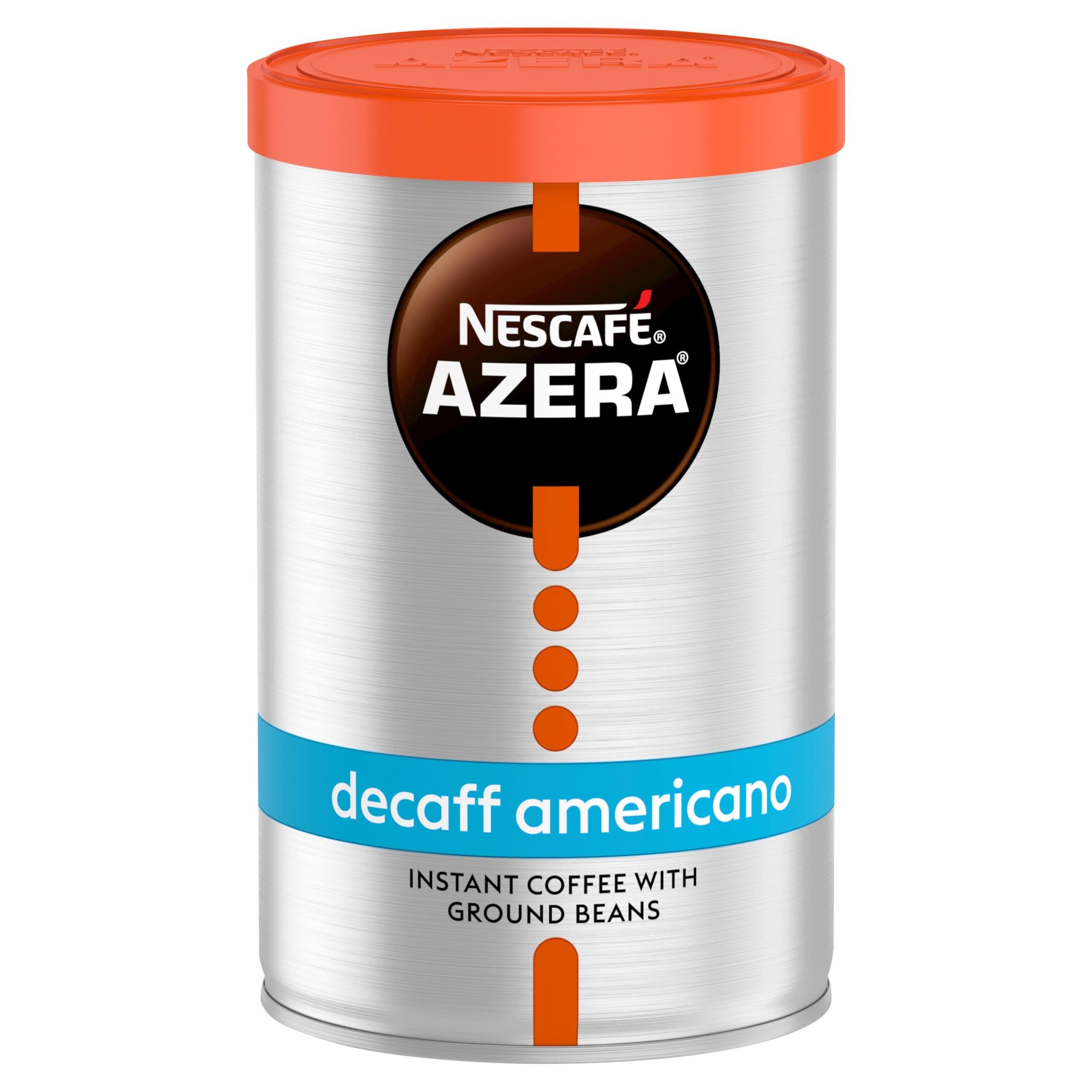 NESCAF Nescafe Azera Americano Instant Coffee 140g (Pack of 6) & Nescafe Azera Americano Decaff Instant Coffee 90g