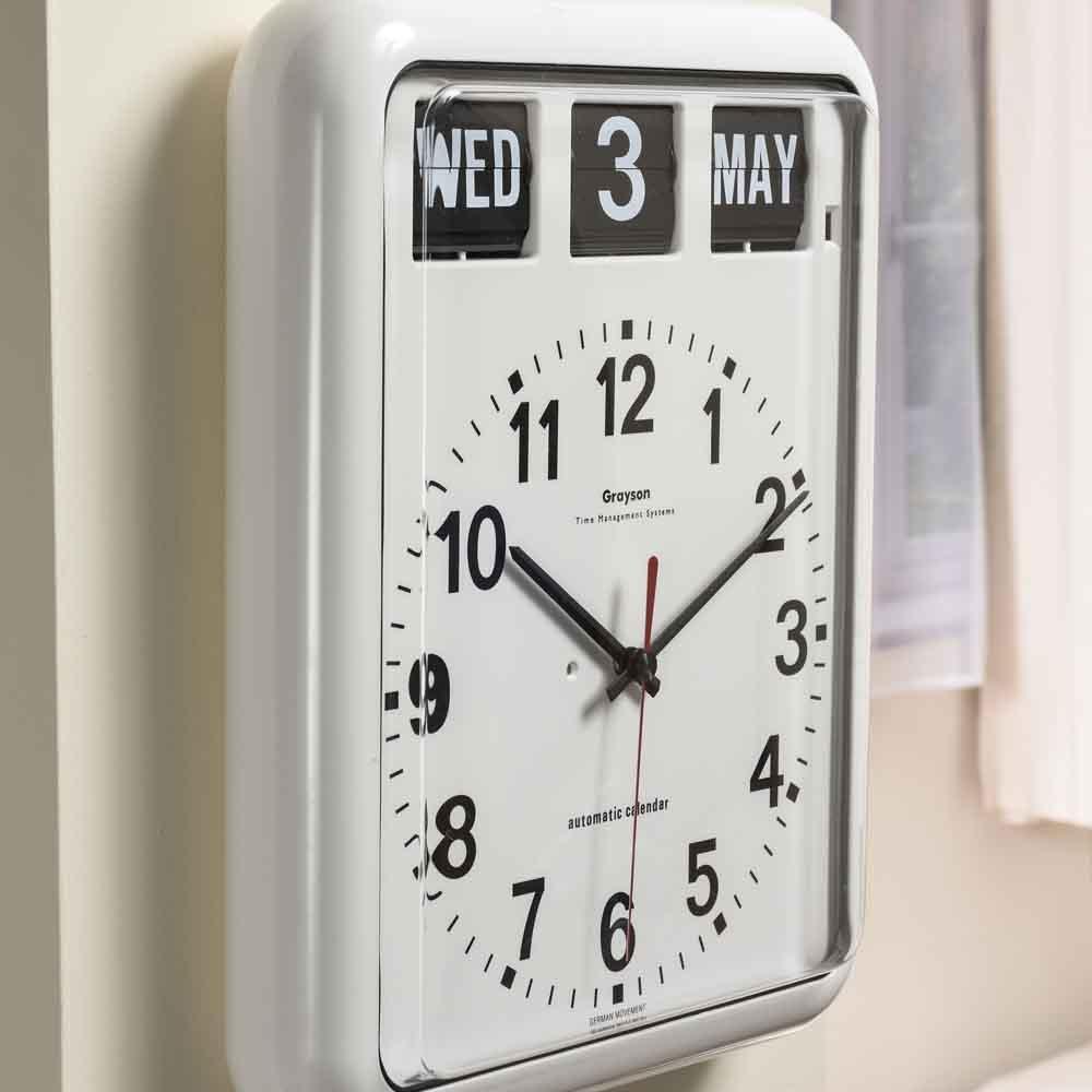 NRS Healthcare NRS Healthcare Large Analogue Calendar Wall Clock