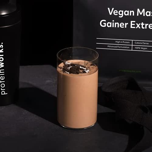 Protein Works Protein Works - Vegan Mass Gainer Extreme | High Calorie Protein Powder | Weight Gainer | Vitamins & Minerals | 10 Shakes | Cookies \'n\' Cream | 2kg