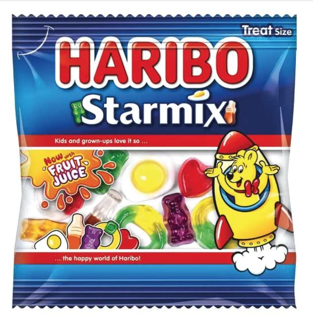Burmont's Speciality Gifts The Ultimate Haribo Mini Bags Sweets Hamper - Starmix, Supermix, Strawbs & Tangfastics - Hamper Exclusive to Burmont\'s