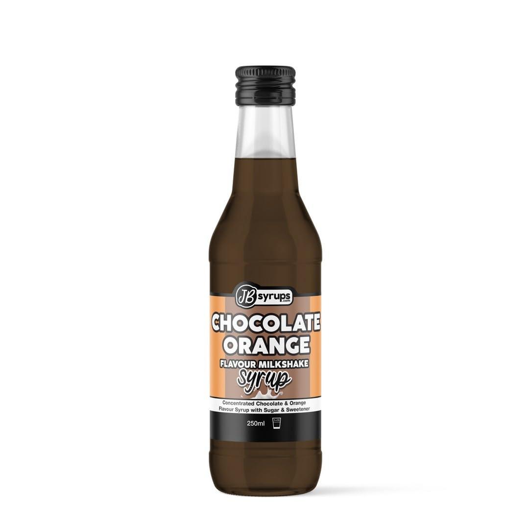 JB SYRUPS Chocolate Orange Flavour milkshake syrup 250ml JB Syrups