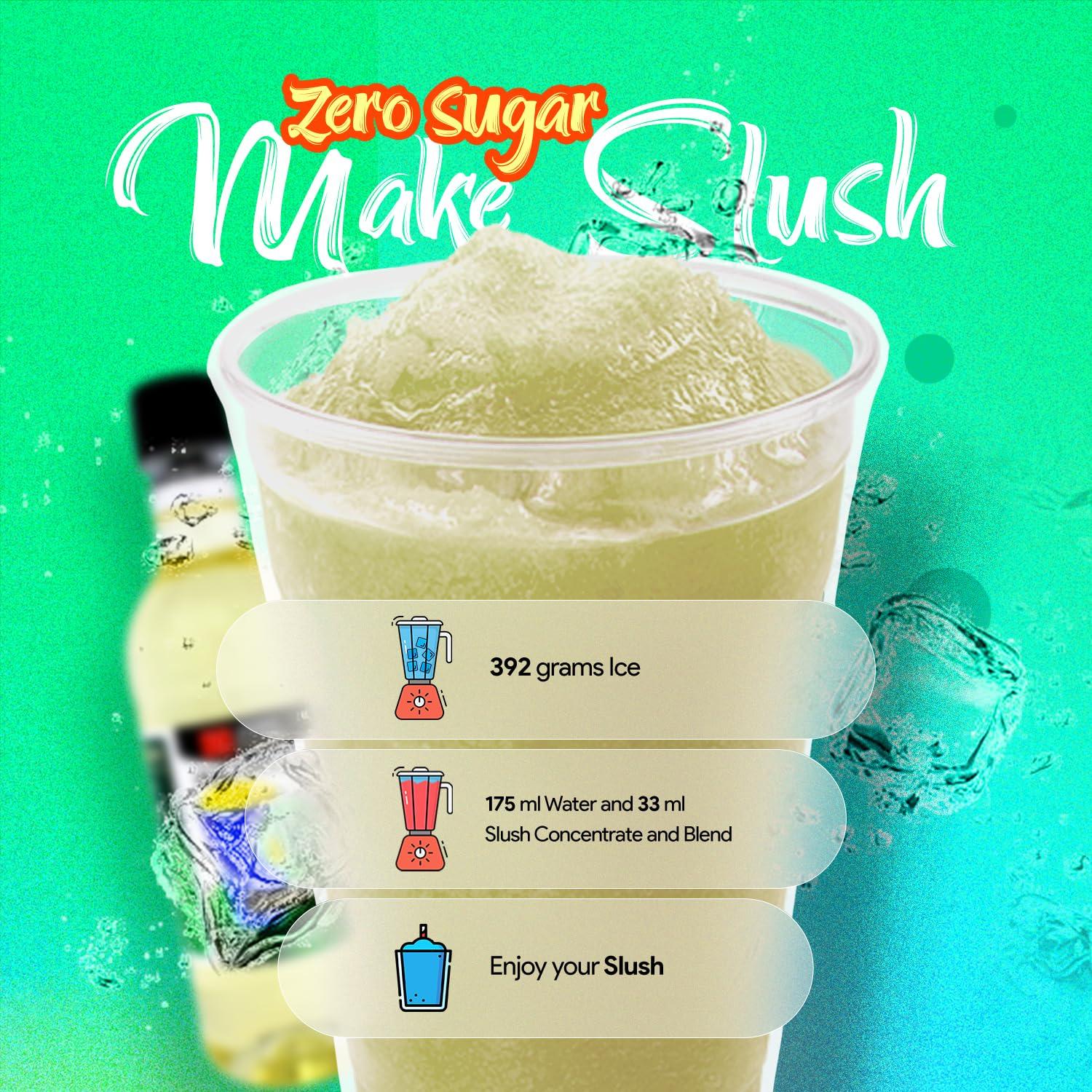 Aromhuset Aromhuset Zero Sugar Lemon & Lime Slush Syrup - 500 ml Flavoured Frozen Slushie Syrups Mix for Ice Drinks Machines, Blender Mix, DIY Cocktails & More