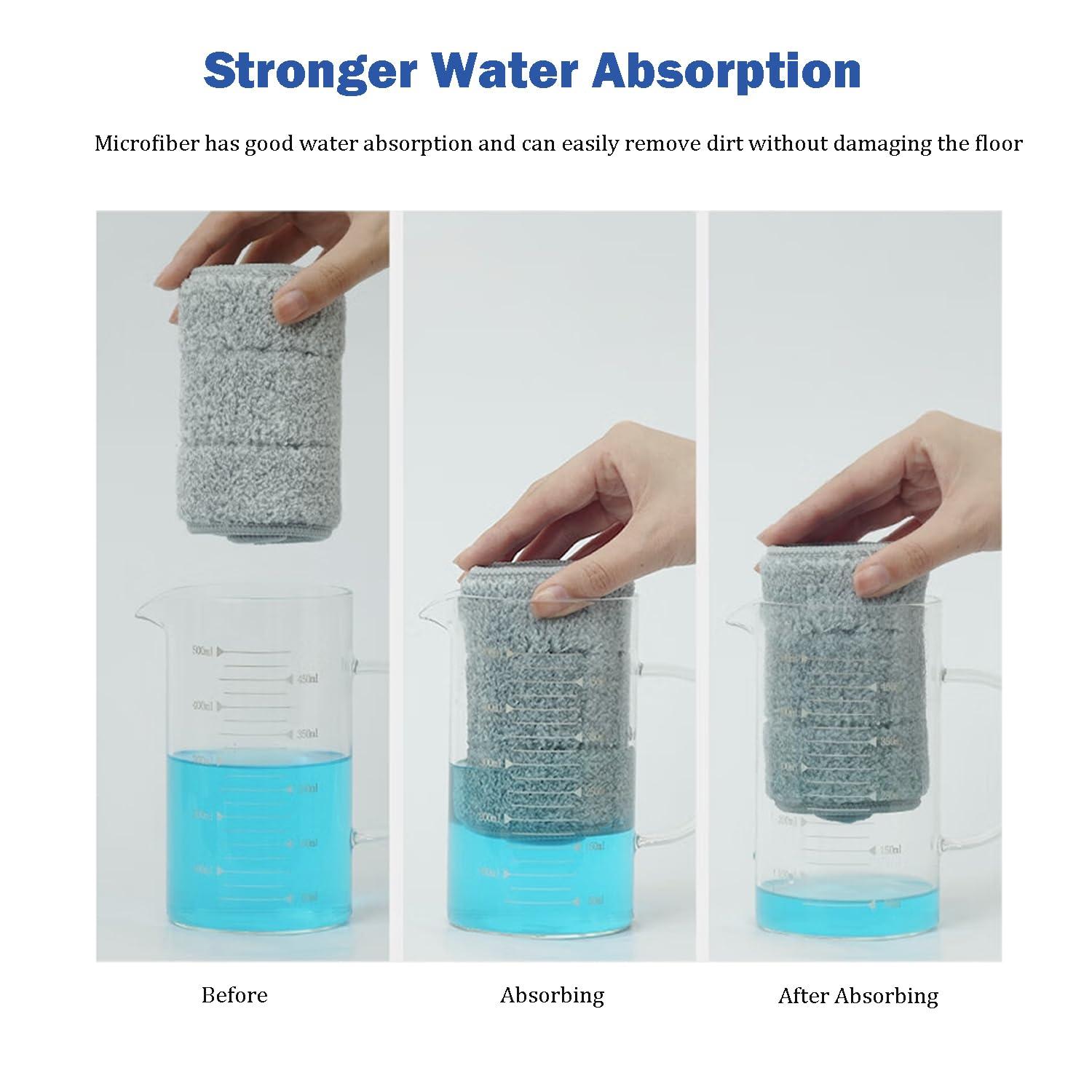 mestrol Replacement Flat Mop Pads, Microfiber Mop Cleaning Pads, Compatible with JOYMOOP, Oshang Flat Mop or Mop Bucket Set, Pack of 5 Refills 13inch