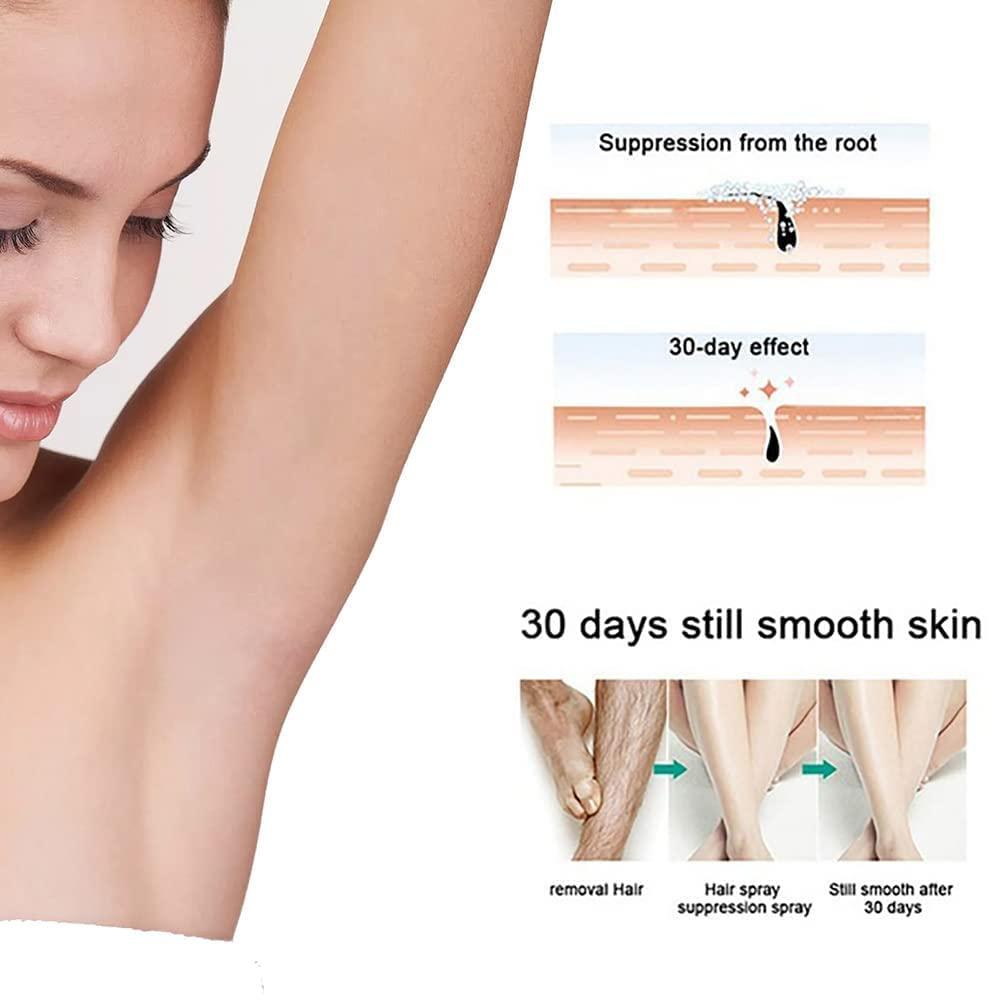 EXQST Smooth Hair Removal Cream Spray Hair Removal Spray Hair Removal Cream Body Hair Removal Cream Hair Removal Cream Reduce Hair Growth