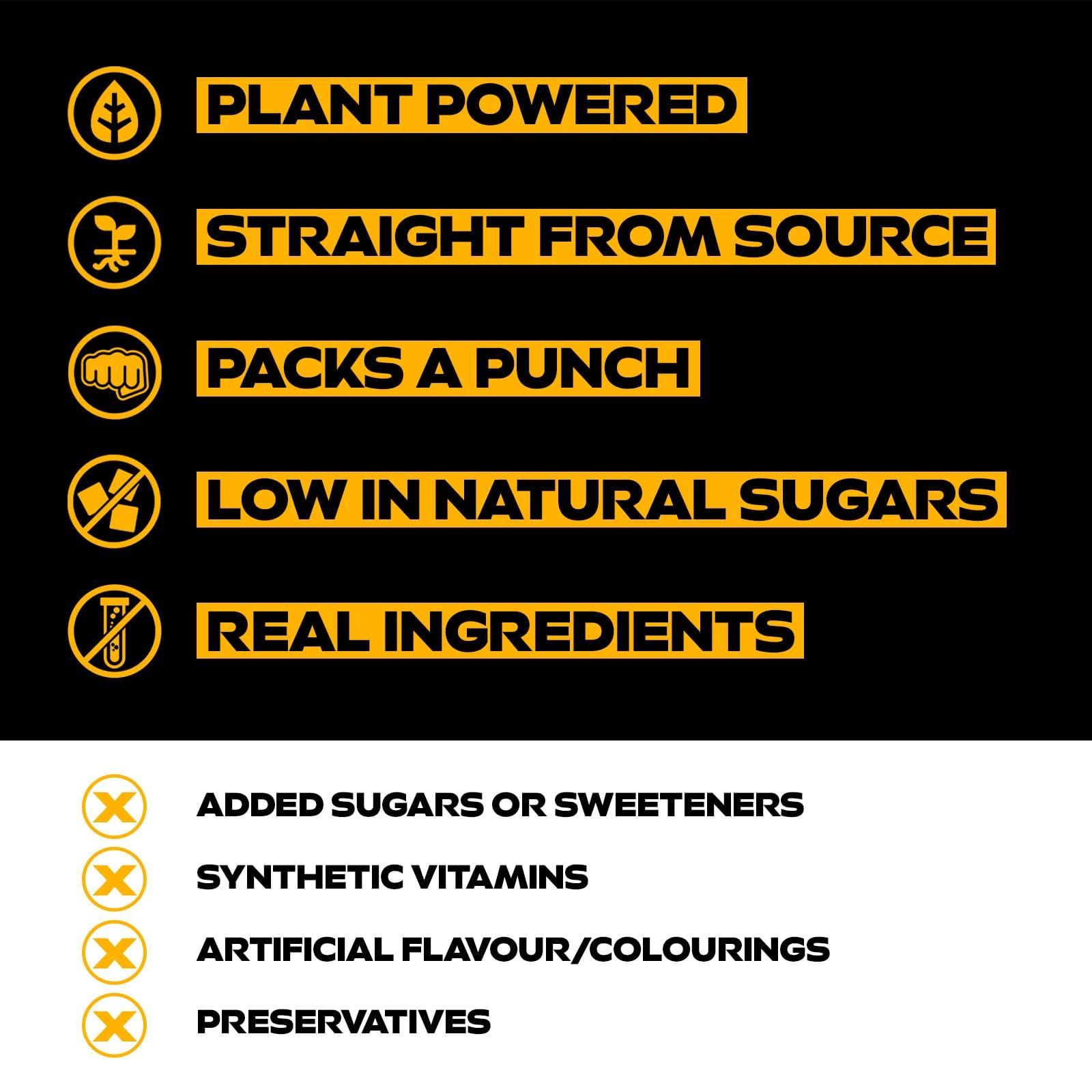 MOJU MOJU Extra Strength Ginger Shot Bottles (12 x 60ml Pack) | Immune Support, Natural Ingredients, No Added Sugars or Sweeteners, Vegan, Ginger Shots, Your Natural Daily Wake Up